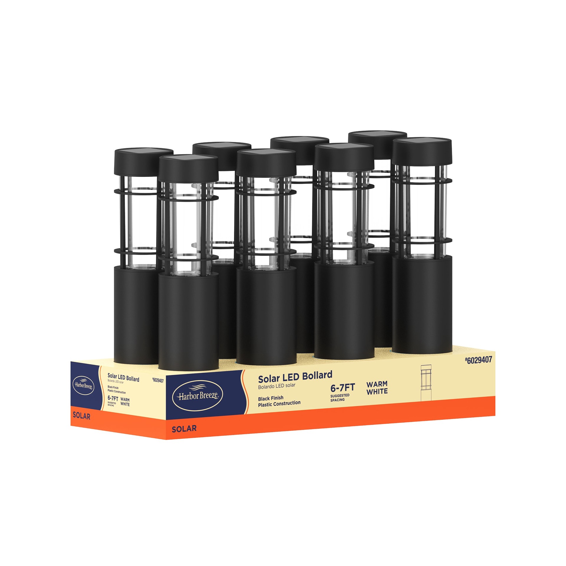 slide 2 of 6, Harbor Breeze Harbor Breeze 10 -Lumens 0.72 -Watt Black Battery-operated LED Outdoor Path Light ( 3000-K ), 1 ct