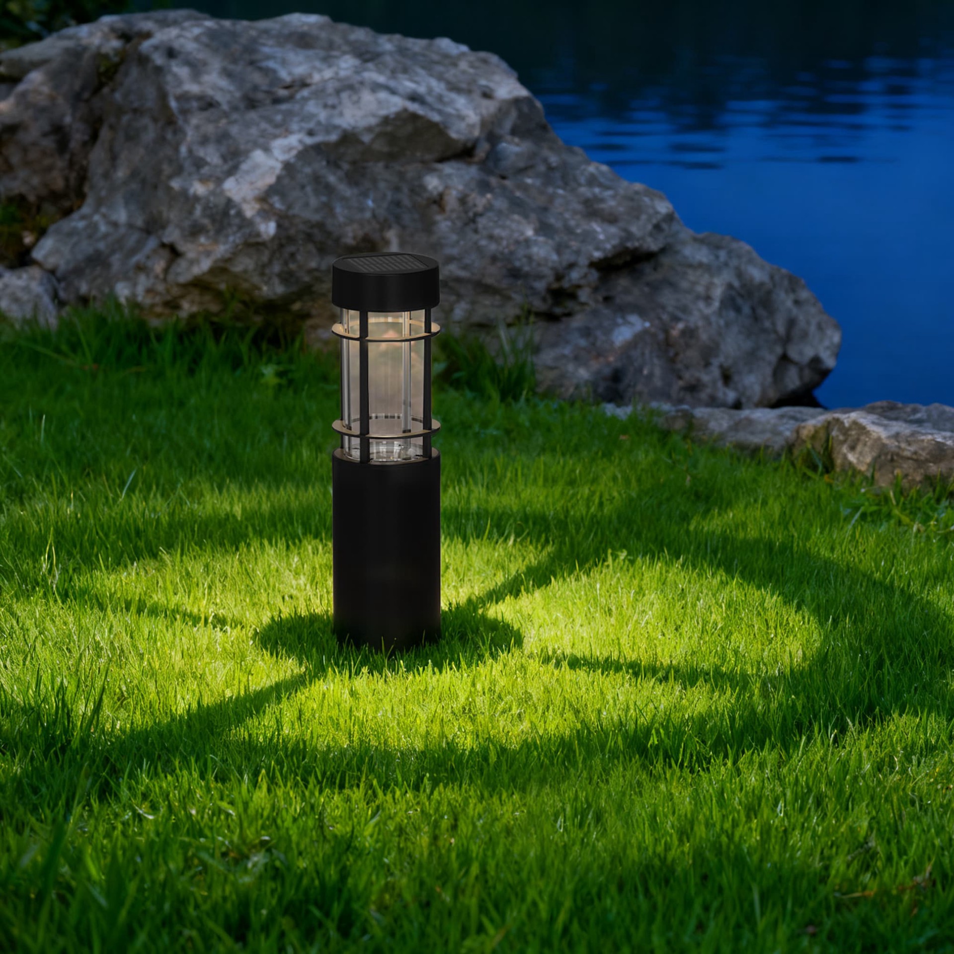 slide 4 of 6, Harbor Breeze Harbor Breeze 10 -Lumens 0.72 -Watt Black Battery-operated LED Outdoor Path Light ( 3000-K ), 1 ct