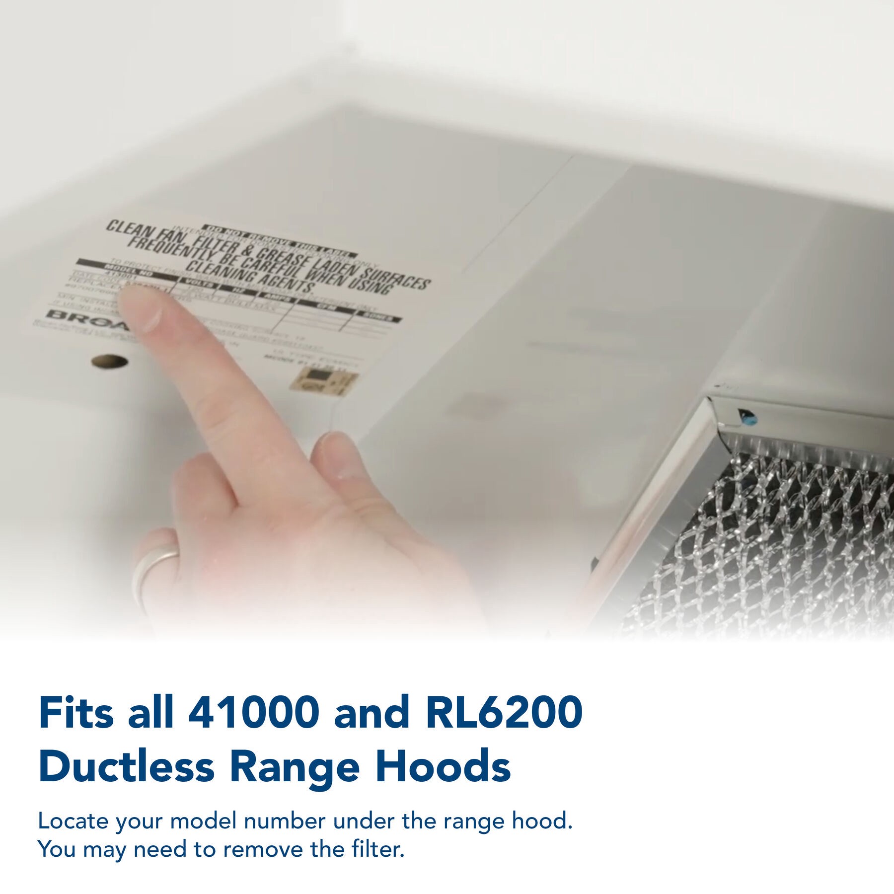 slide 5 of 6, Broan-NuTone RHU2 QuicKit Performance Improving Motor and Filter Kit for Ductless Range Hoods Exhaust kit, 1 ct