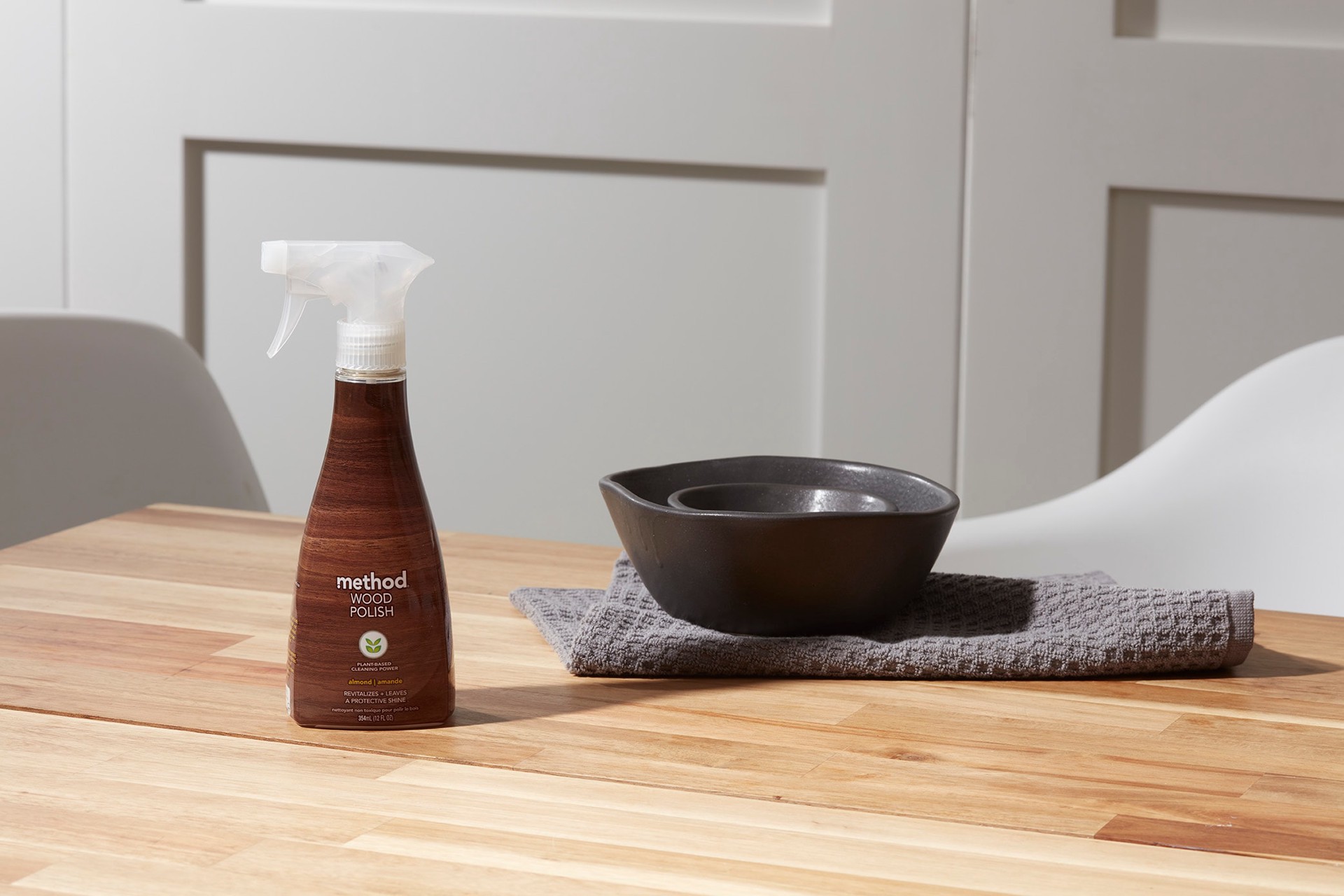 slide 3 of 6, method 14 -fl oz Almond Wood furniture polish, 1 ct