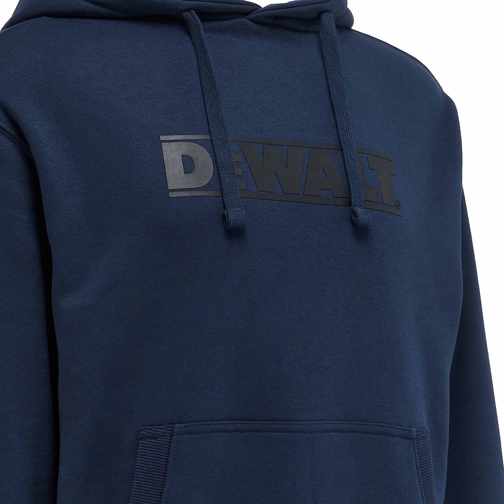slide 4 of 4, DEWALT Men's Blue Heavy weight Knit Long sleeve Solid Hoodie ( Large ), 1 ct
