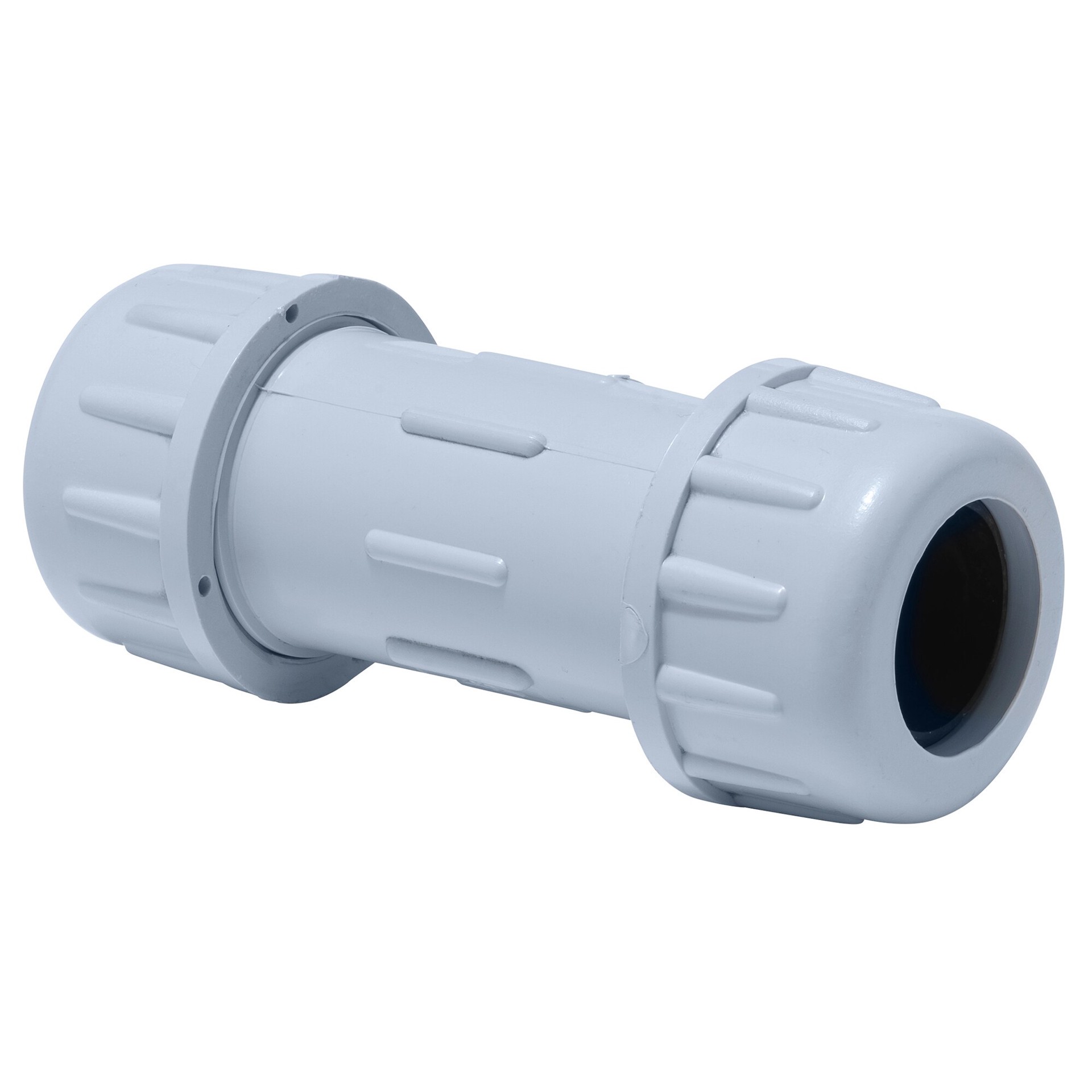 slide 4 of 6, RELIABILT 1-in Schedule 40 PVC Compression Coupling, 1 ct
