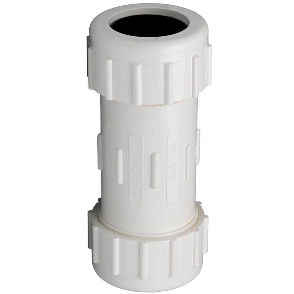 slide 2 of 6, RELIABILT 1-1/4-in Schedule 40 PVC Compression Coupling, 1 ct