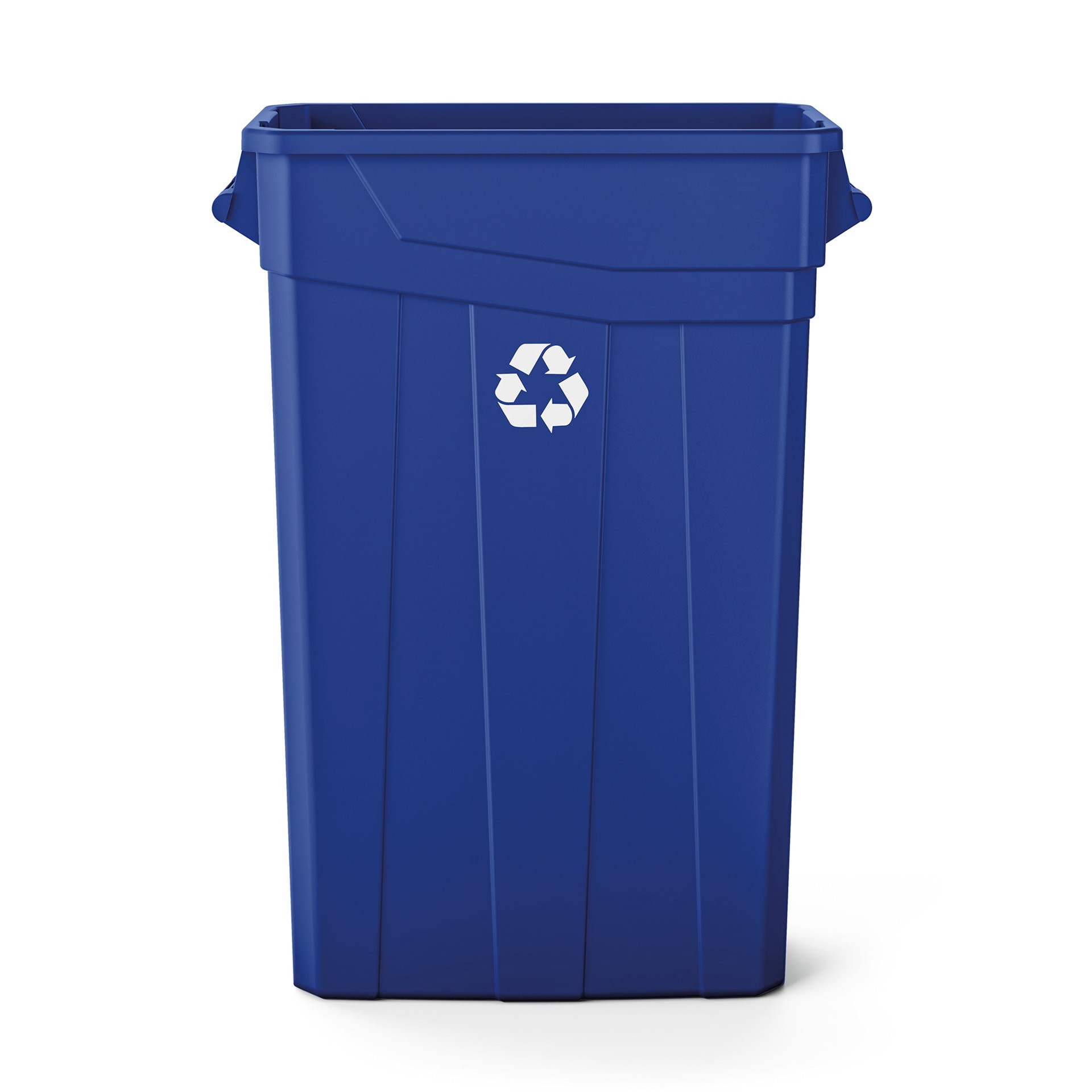 slide 2 of 6, Suncast 23 Gallon Blue Resin Indoor Kitchen Detached Lid Trash Can, 1 ct