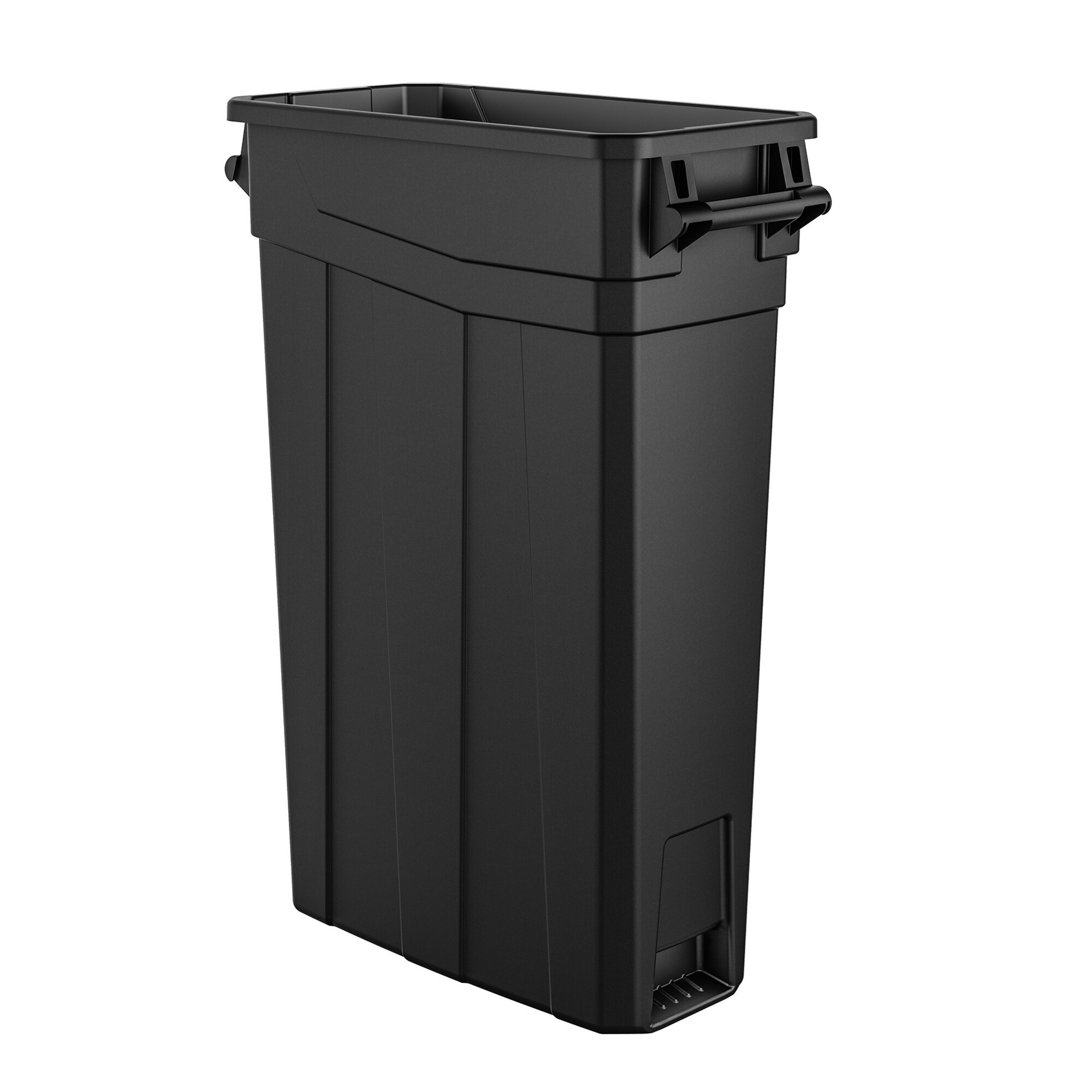 slide 1 of 5, Suncast 23 Gallon Black Resin Indoor Kitchen Detached Lid Trash Can, 1 ct