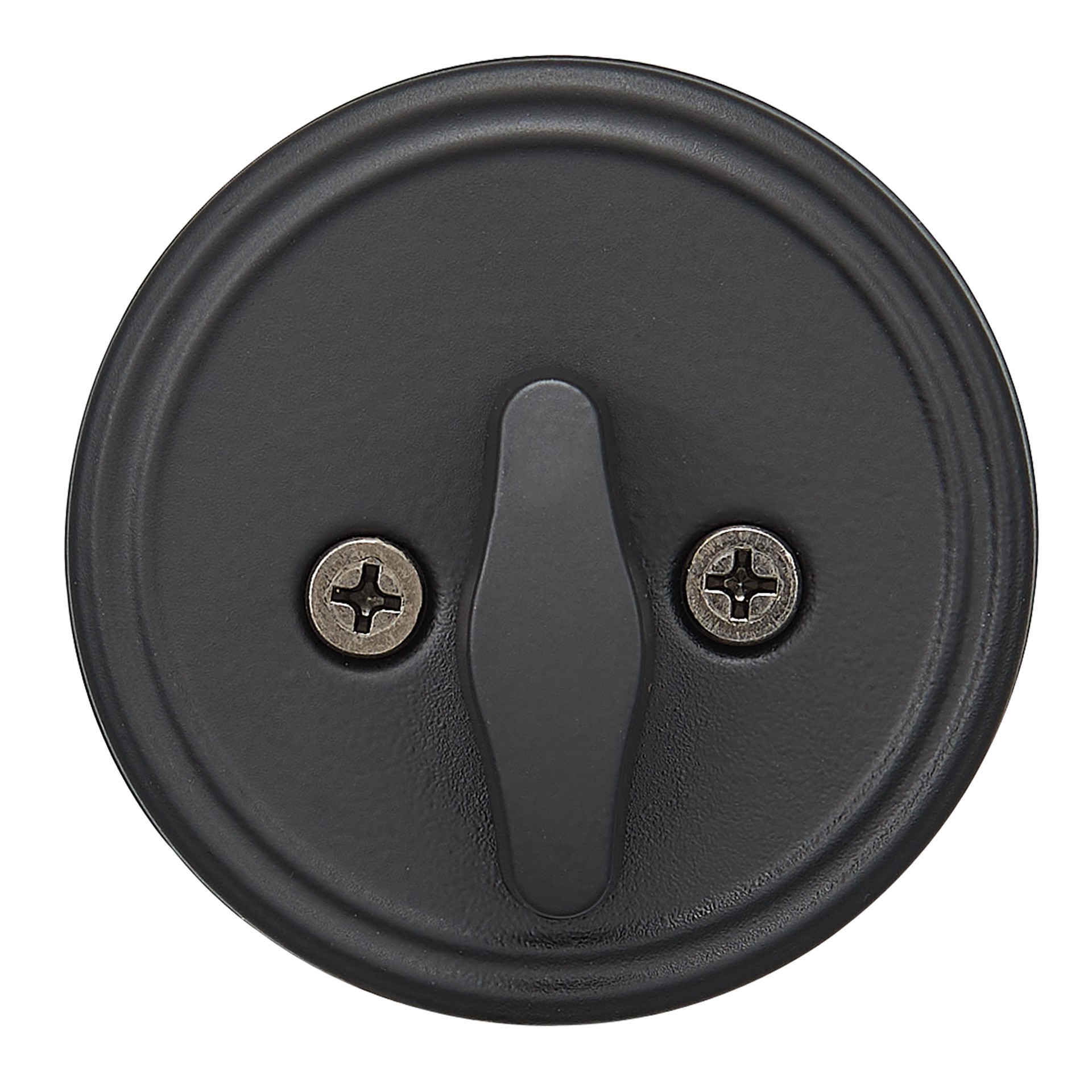 slide 6 of 6, RELIABILT Traditional Matte Black Single Cylinder Deadbolt, 1 ct