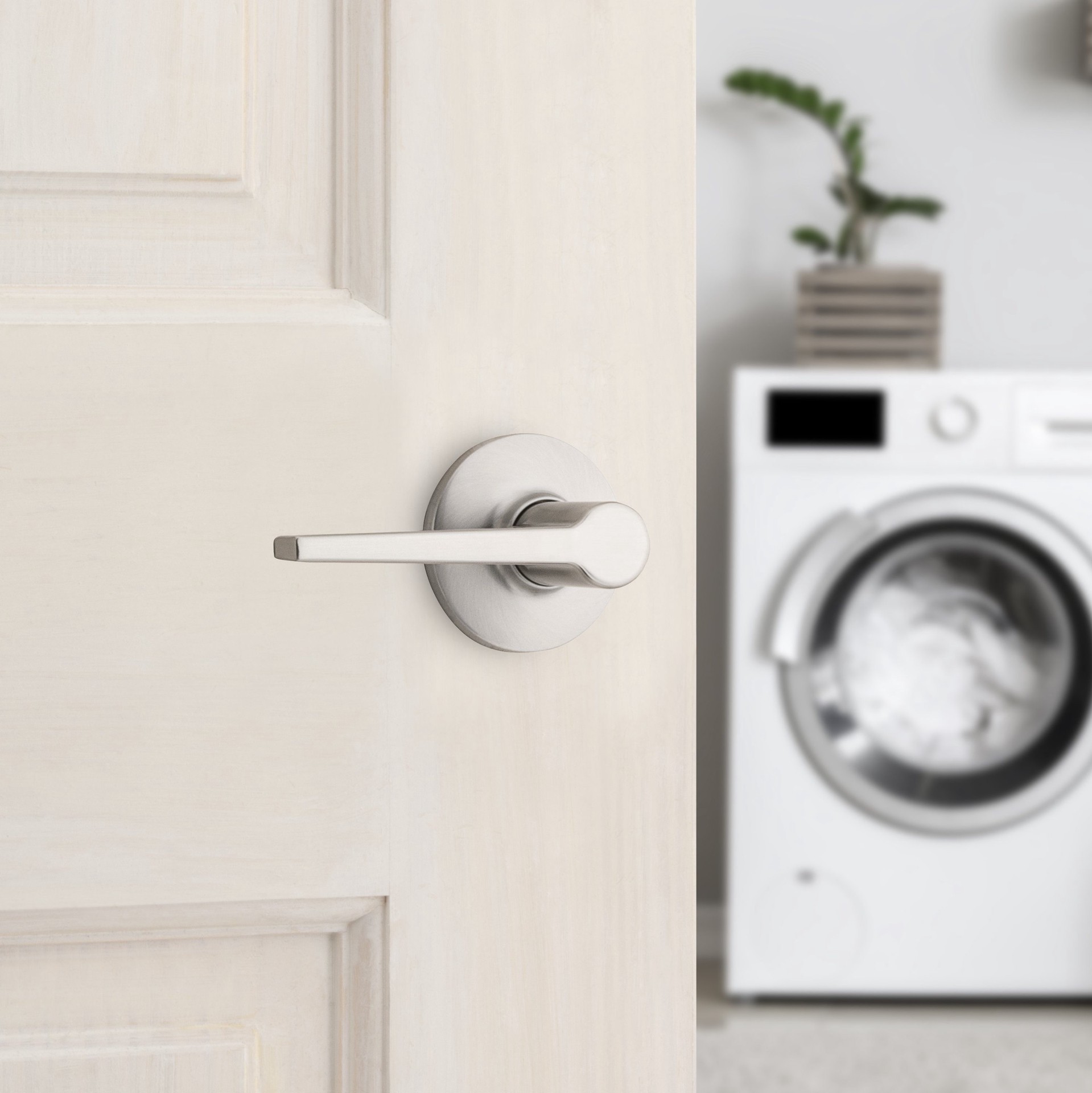 slide 6 of 6, RELIABILT Dallas Satin Nickel Hall/Closet Passage Door Handle Contractor Pack 6 -Pack, 1 ct