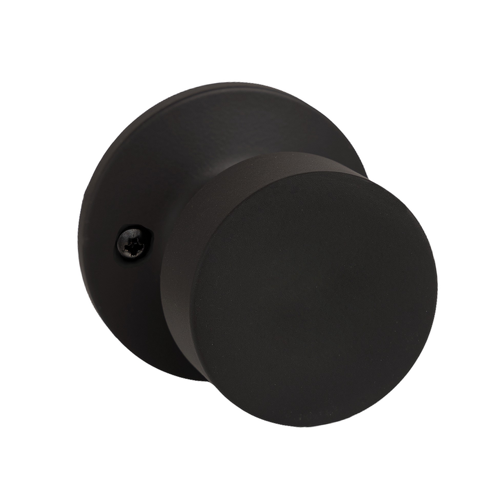 slide 2 of 6, RELIABILT Matte Black Interior or Hall/Closet Passage Door Knob, 1 ct