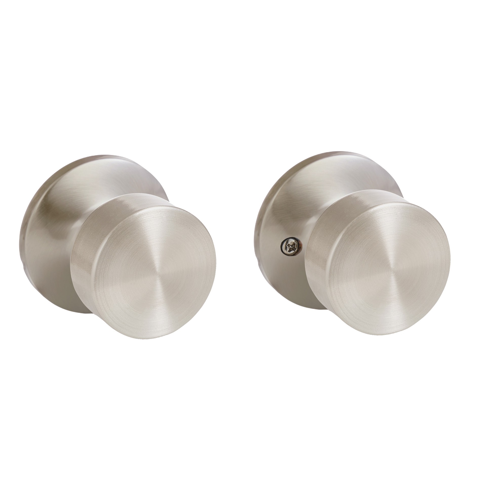 slide 5 of 6, RELIABILT Satin Nickel Interior or Hall/Closet Passage Door Knob, 1 ct