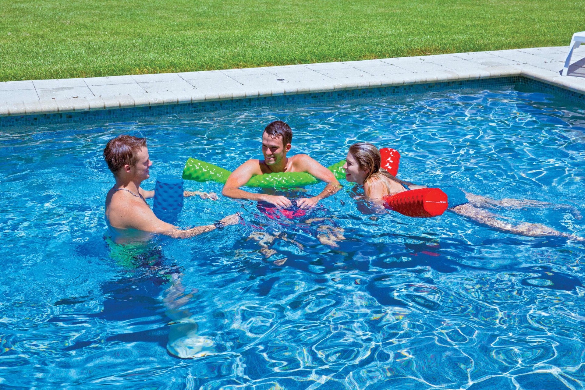 slide 3 of 3, WOW SPORTS 46-in x 5.5-in 1 -Seat Green Pool noodle, 1 ct