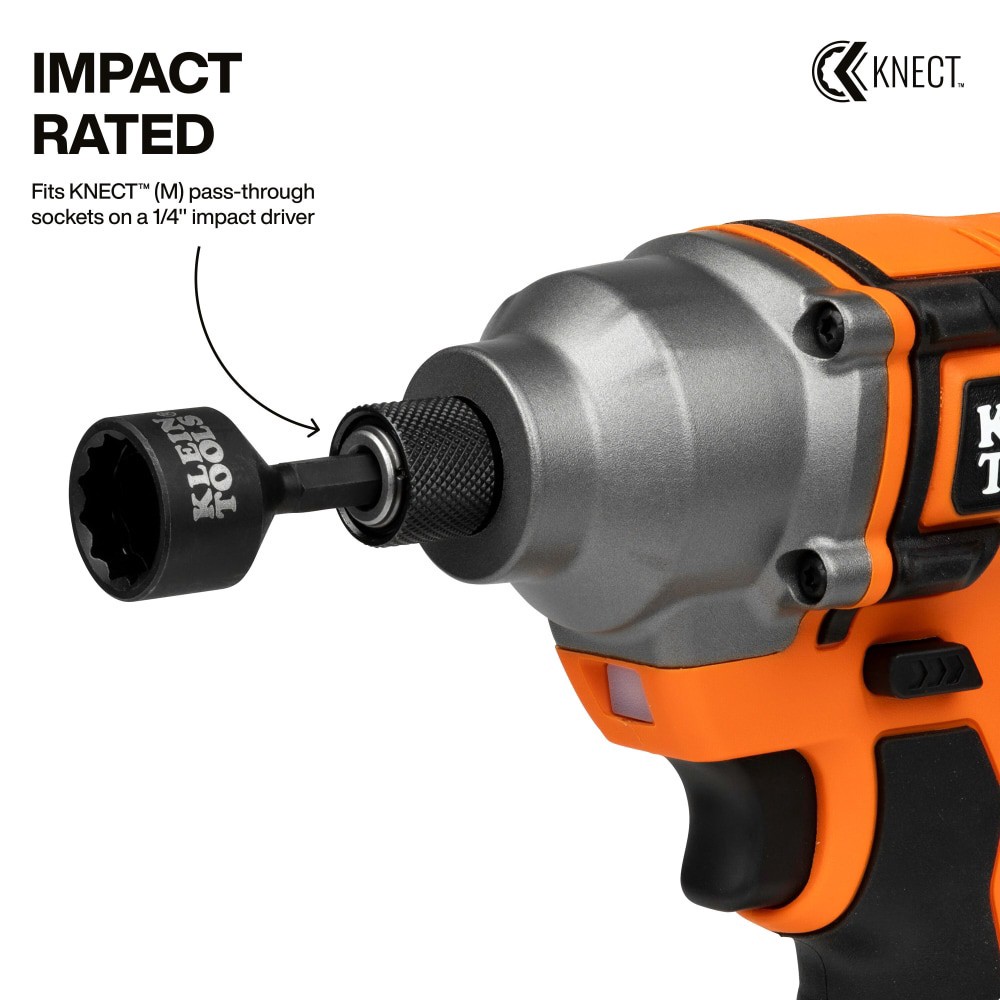 slide 4 of 6, Klein Tools KNECT (M) Impact Socket Adapter Set, 1 ct