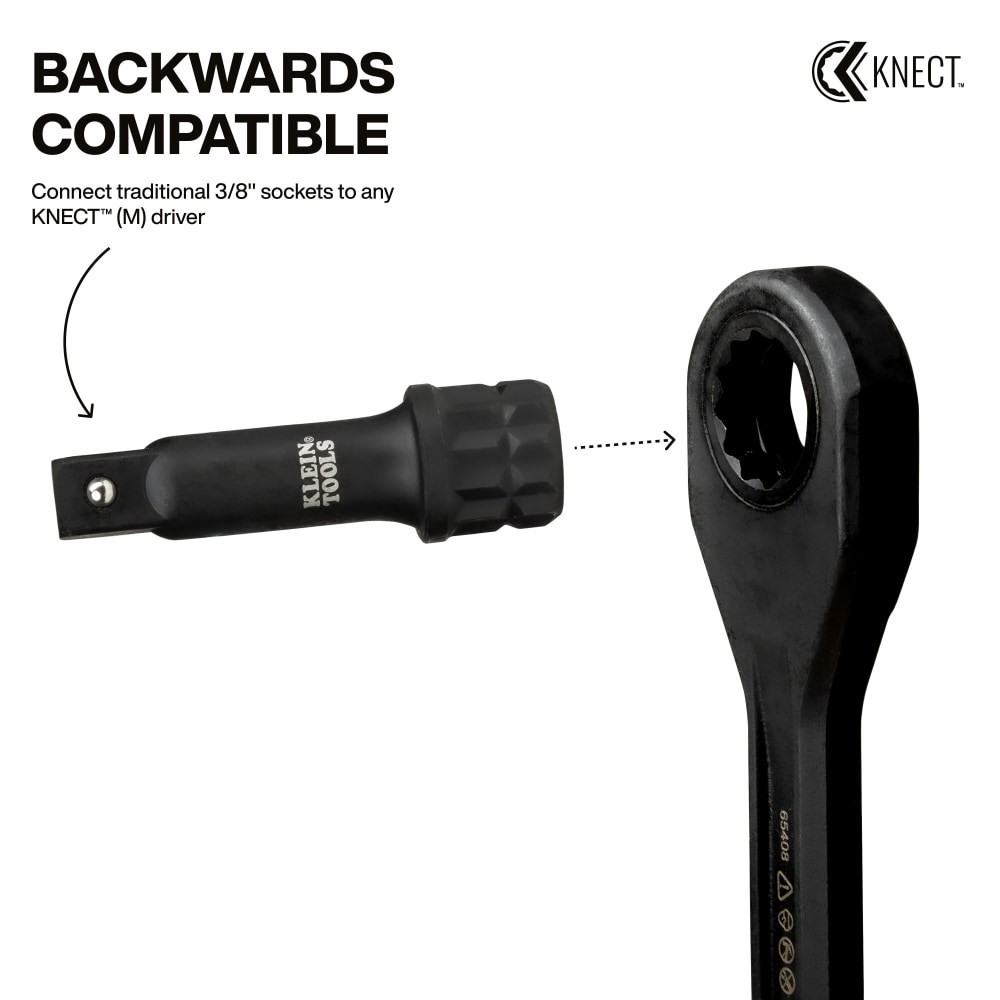 slide 5 of 6, Klein Tools KNECT (M) Impact Socket Adapter Set, 1 ct