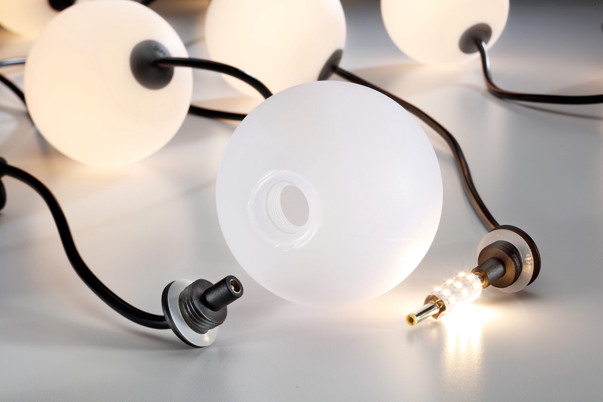 slide 6 of 6, Harbor Breeze 6-ft Plug-in White Indoor/Outdoor String Light with 10 Color changing -Light LED Novelty Bulbs with Remote, 1 ct