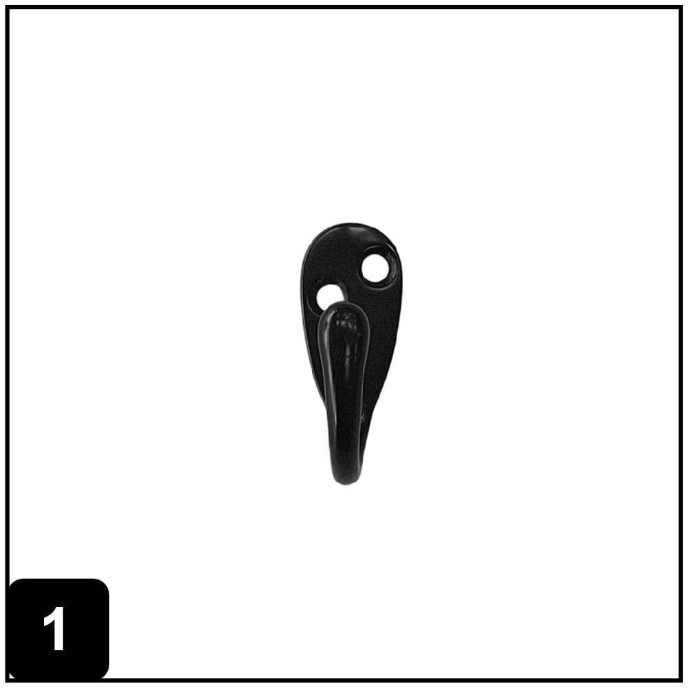 slide 2 of 6, RELIABILT 4 -Pack 1 -Hook 0.72-in x 1.45-in H Oil-rubbed Bronze Decorative Wall Hook ( 15-lb Capacity), 1 ct