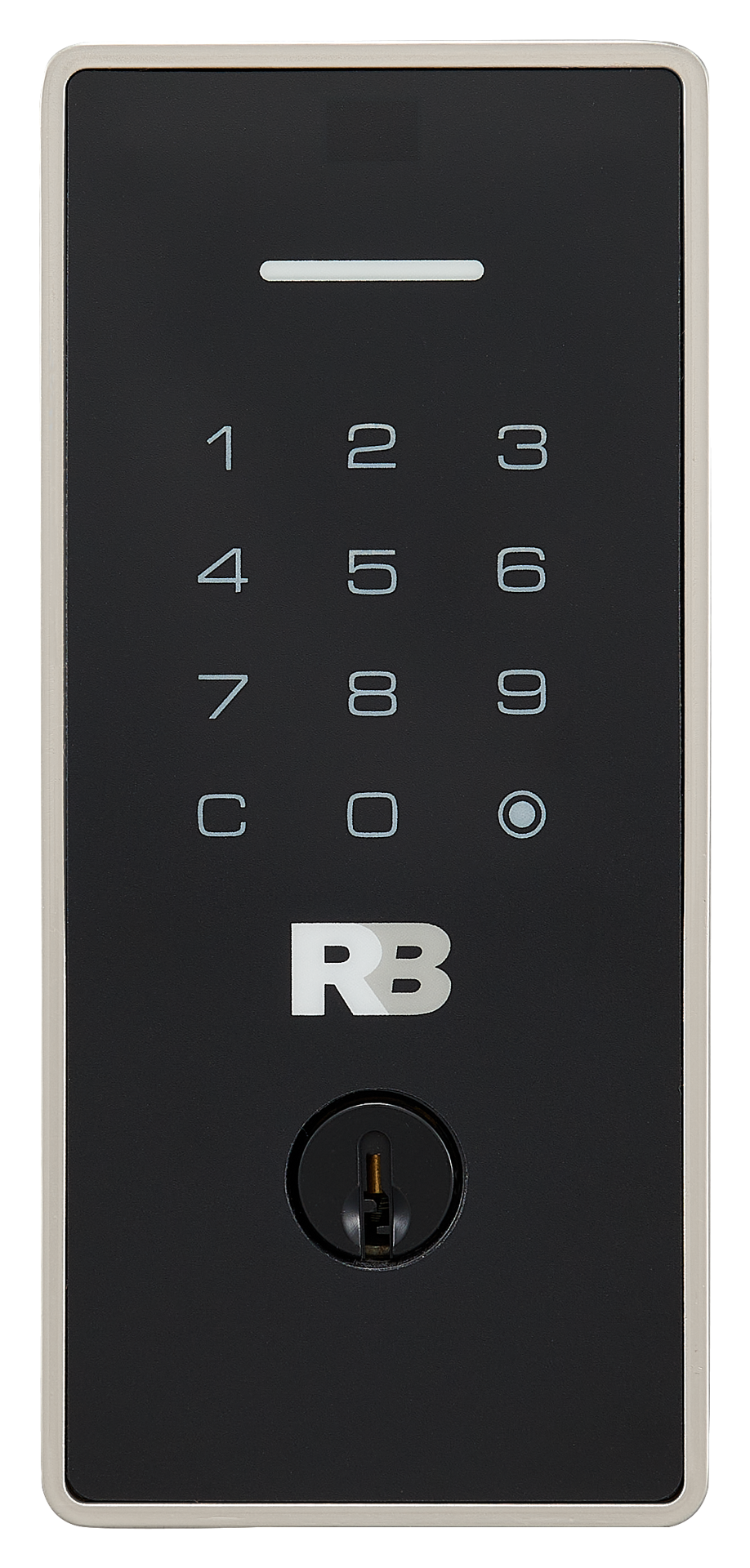 slide 3 of 5, RELIABILT Rollins Satin Nickel Keypad Electronic Deadbolt Lock, 1 ct