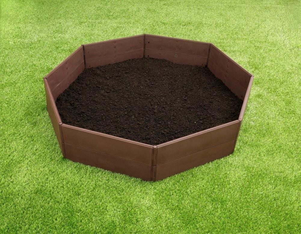slide 4 of 6, EMSCO GROUP 8-cu ft 46-in W x 46-in L x 5.375-in H Brown Plastic Raised Garden Bed, 1 ct