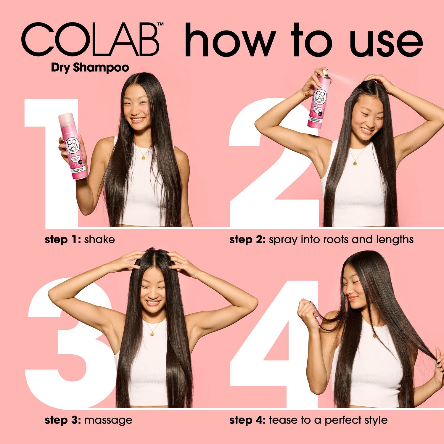 slide 2 of 7, Colab Dry Shampoo, Supreme Clean, 8.2 Oz, 8.2 oz