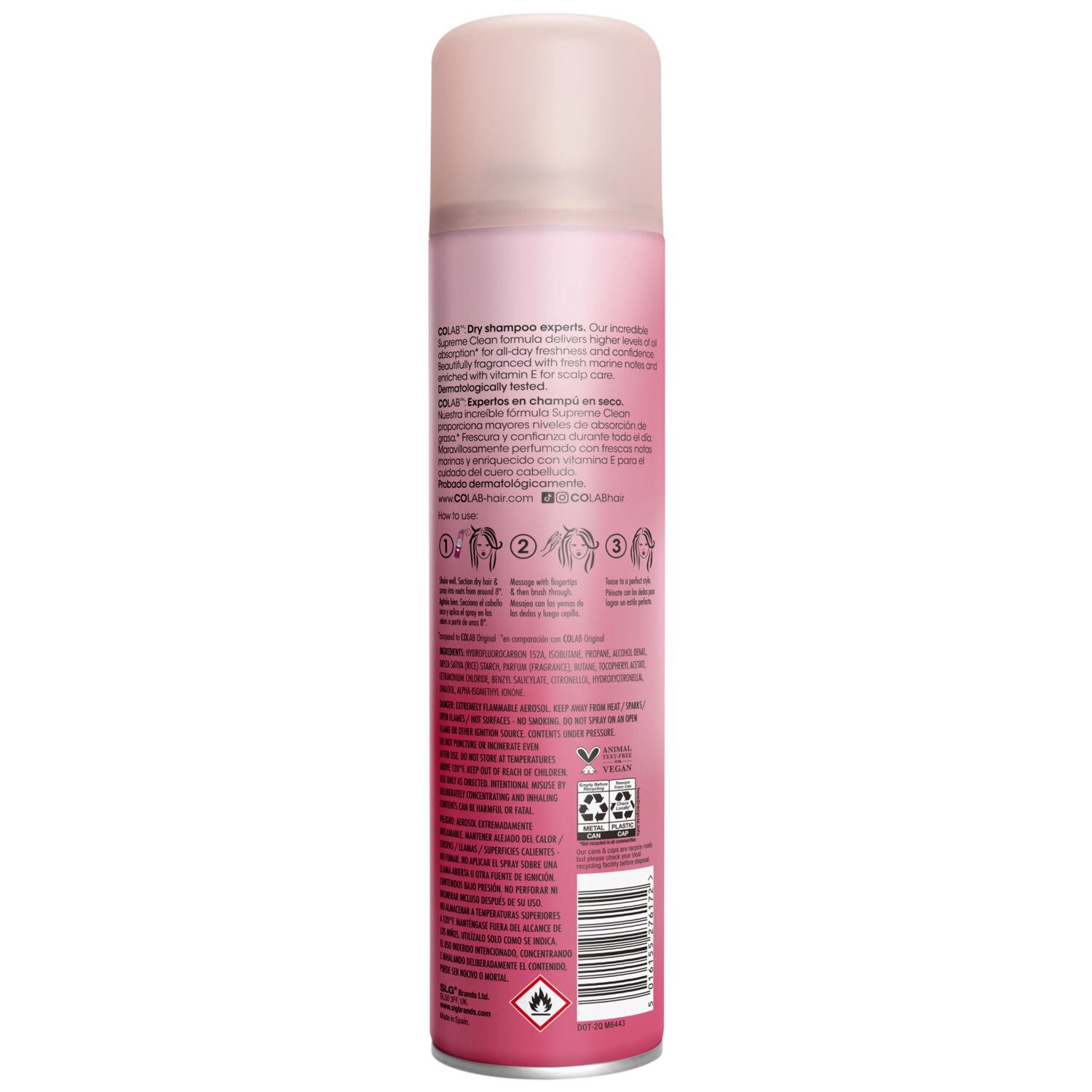 slide 6 of 7, Colab Dry Shampoo, Supreme Clean, 8.2 Oz, 8.2 oz