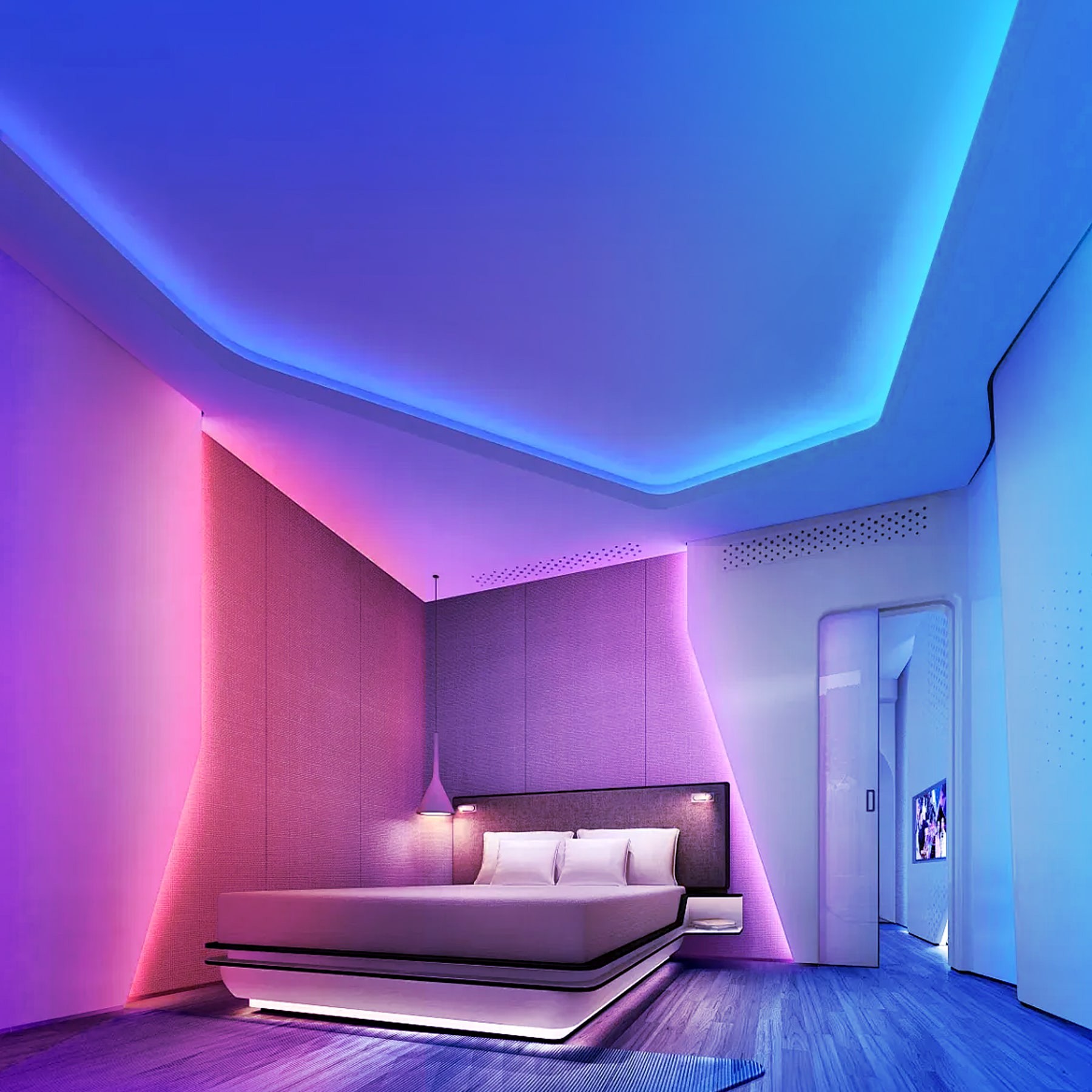 slide 4 of 6, Utilitech Indoor 10-ft LED Multicolor Tape Light, 1 ct