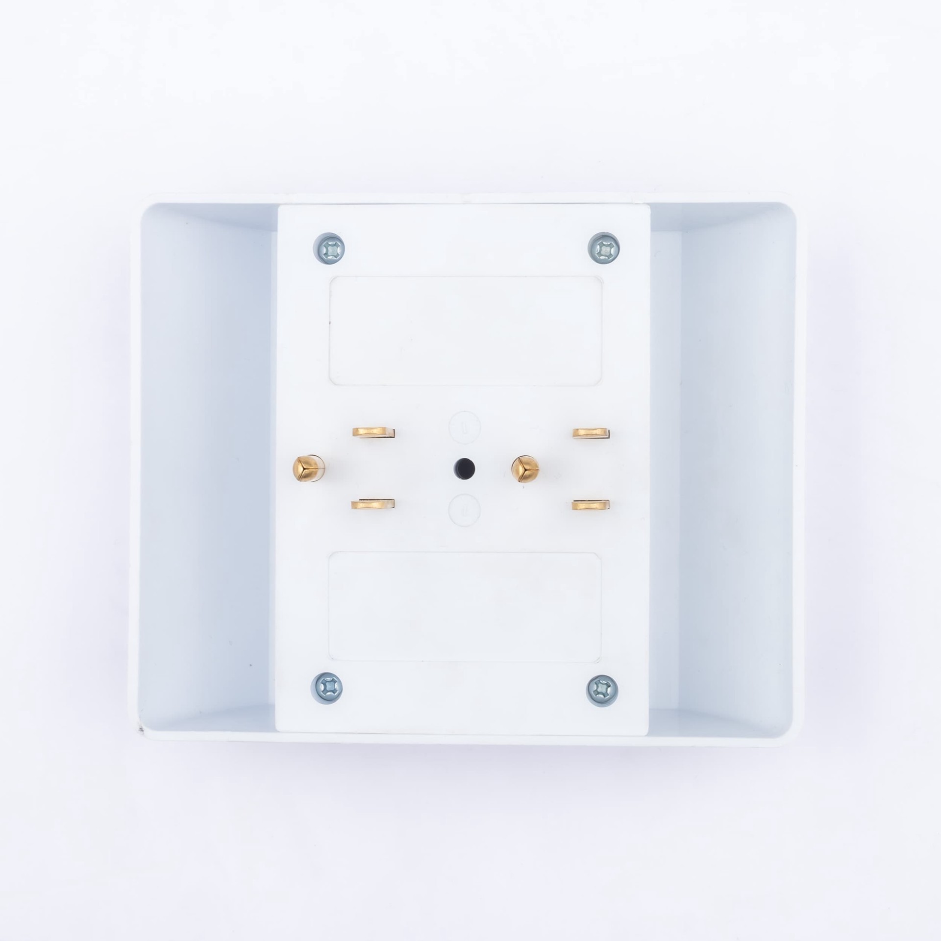 slide 5 of 5, Project Source 15 -Amp Duplex to six White Basic Standard Adapter, 1 ct