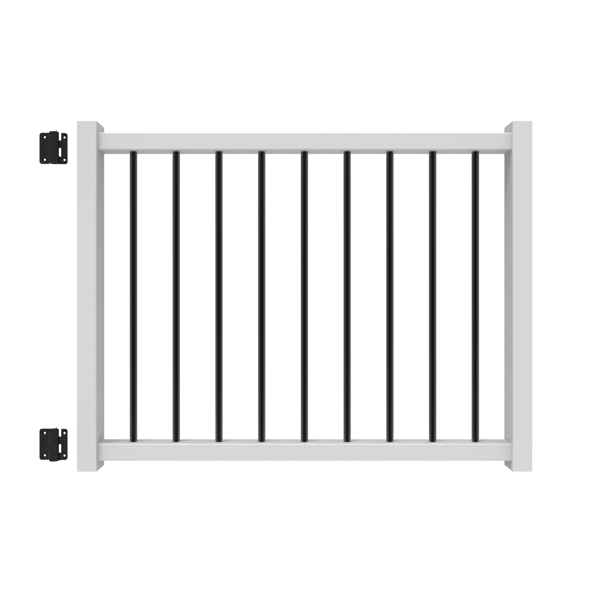 slide 1 of 2, RDI Camden Gate Kit 48-in L x 36-in H White Composite Deck Railing Gate, 1 ct
