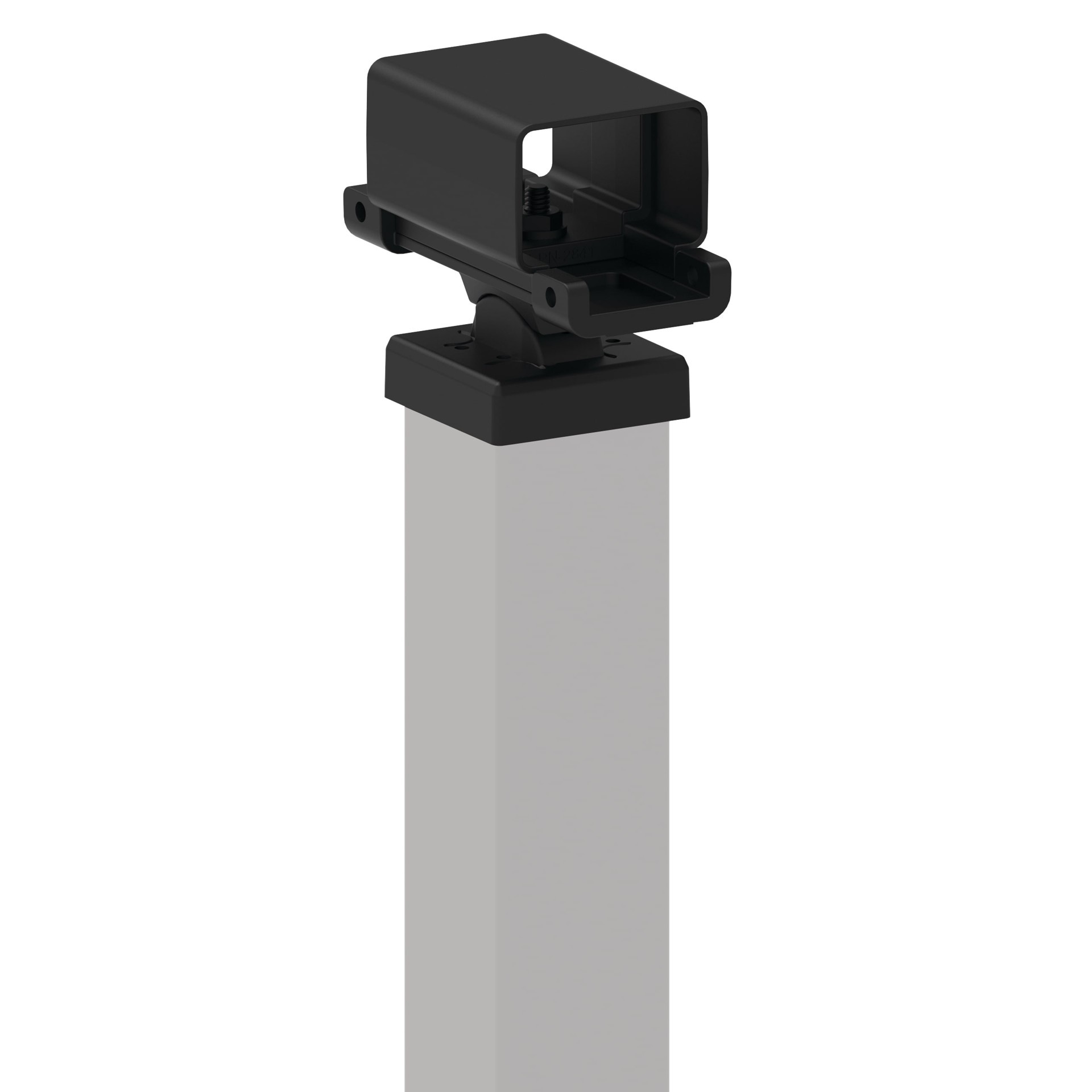 slide 1 of 4, RDI Margate Mid Stair bracket Matte Black Aluminum Post connector 4 -Pack, 1 ct