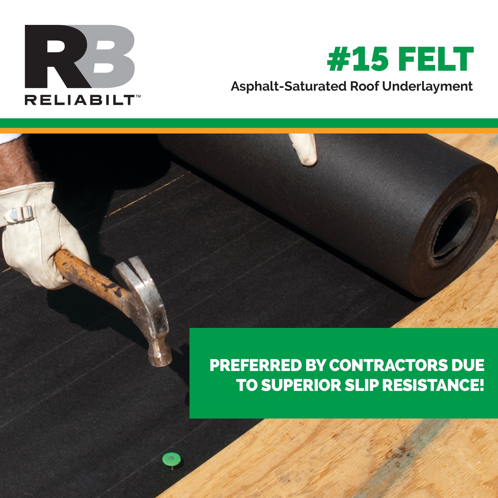 slide 4 of 5, RELIABILT 36-in x 144-ft 432-sq ft Felt Roof Underlayment, 1 ct