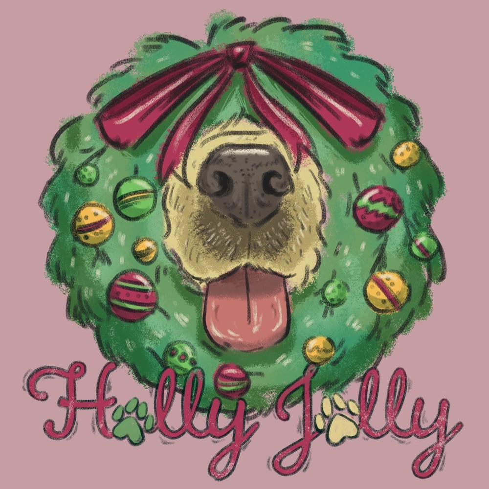 slide 2 of 3, Adult unisex Pink Light weight Twill Short sleeve Solid Christmas T-shirt ( Small ), 1 ct