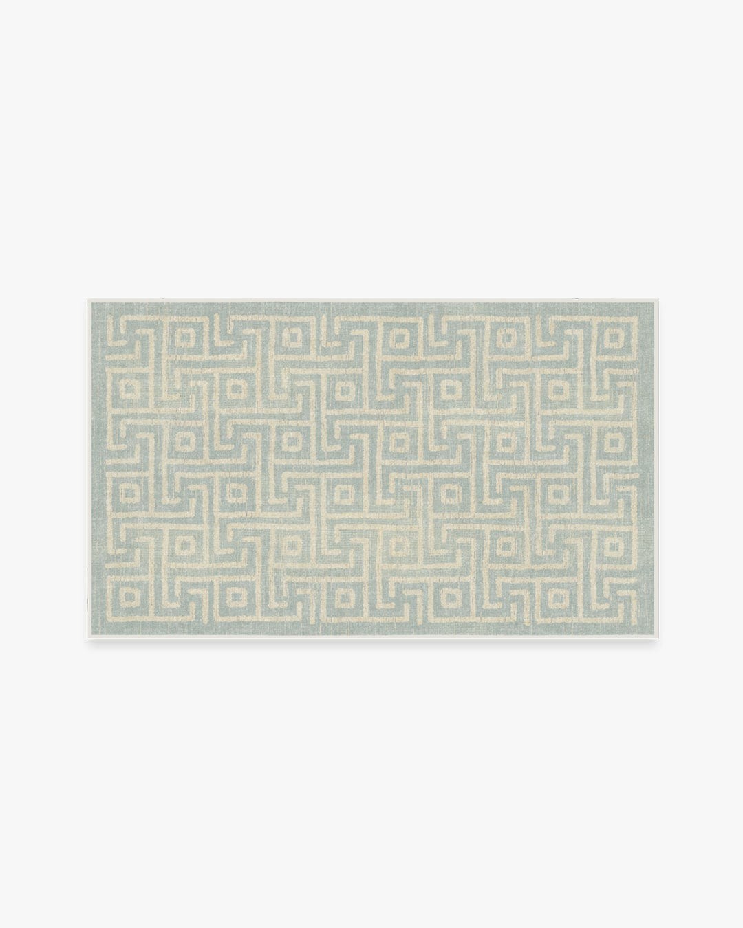 slide 2 of 6, Ruggable Rove 3 x 5 (ft) Flatweave Soft Aqua Rectangular Indoor Geometric Coastal Machine washable Pet Friendly Area rug, 1 ct