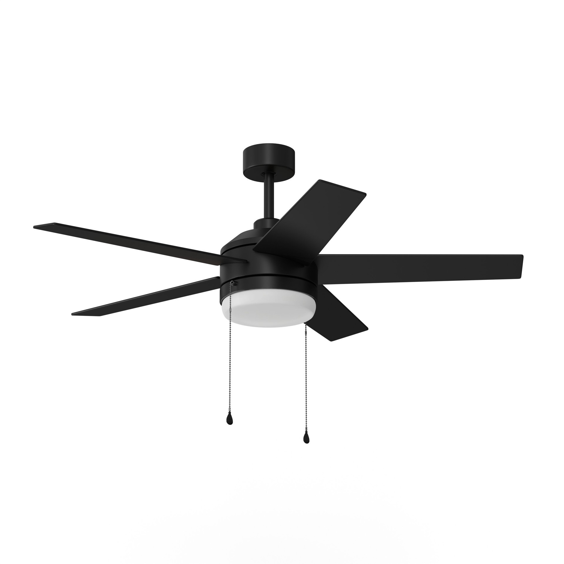 Harbor Breeze Sunport Easy2Hang 44-in Matte Black with Matte