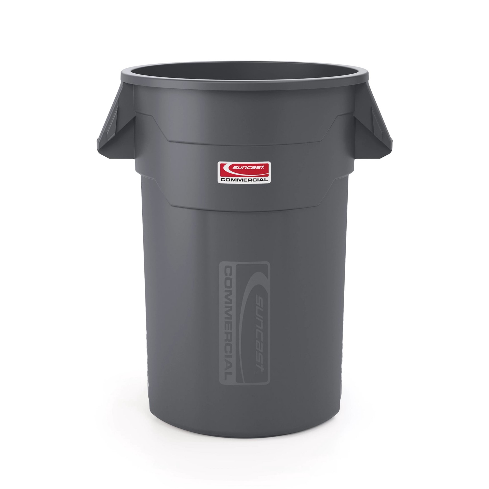 slide 3 of 5, Suncast Suncast Commercial 44 Gallon Gray Resin Indoor/Outdoor Kitchen Detached Lid Trash Can, 1 ct