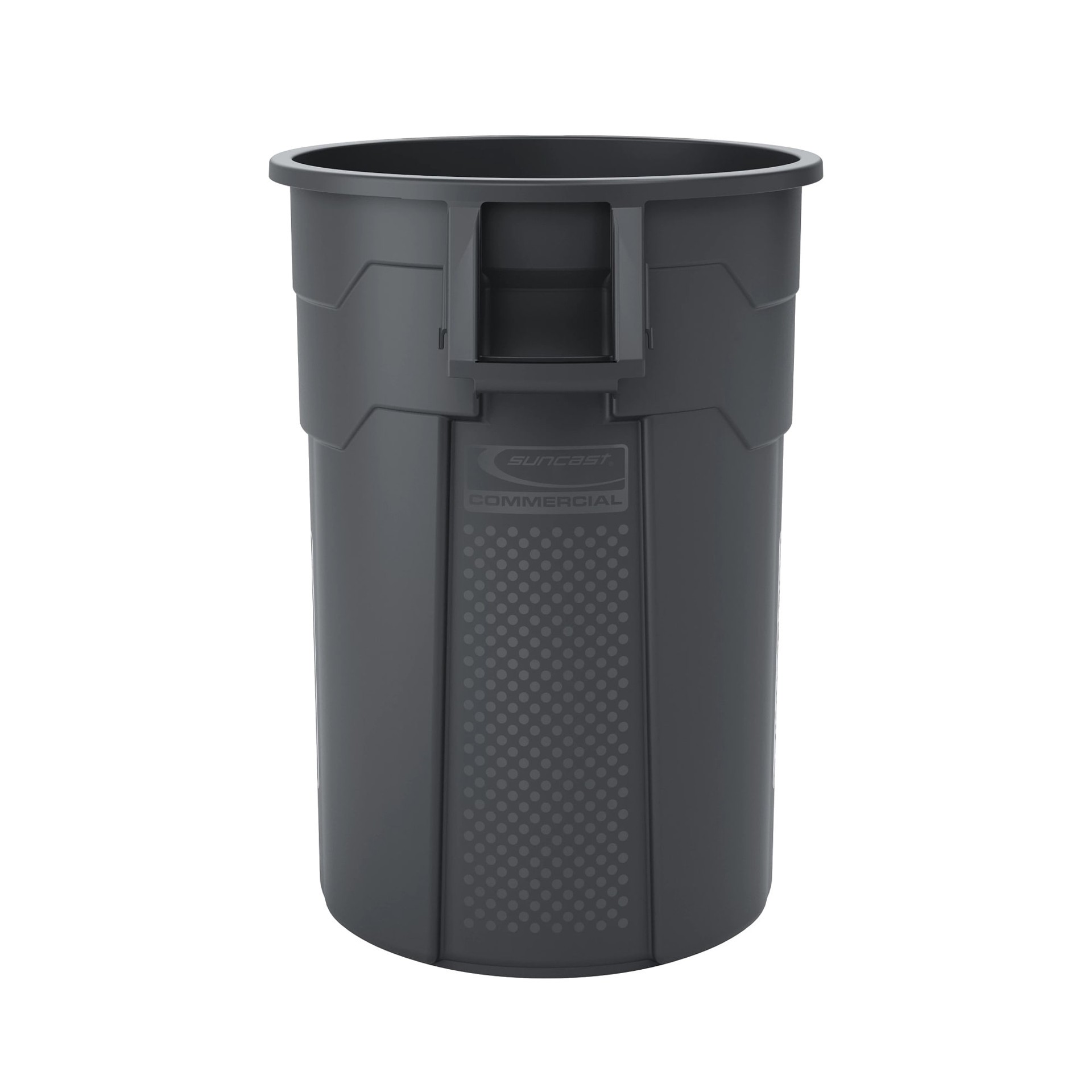 slide 4 of 5, Suncast Suncast Commercial 44 Gallon Gray Resin Indoor/Outdoor Kitchen Detached Lid Trash Can, 1 ct