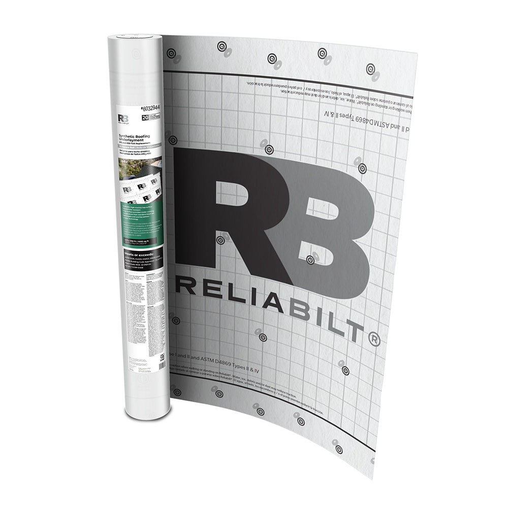 slide 1 of 1, RELIABILT N 48-in x 100-ft 100-sq ft Synthetic Roof Underlayment, 1 ct