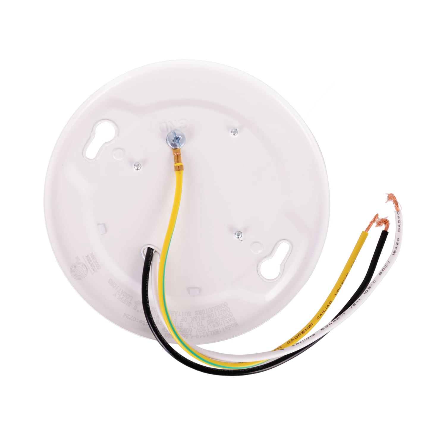 slide 5 of 6, Utilitech 4.72-in white lamp socket holder with pull chain Steel Ceiling Light Mount, 1 ct