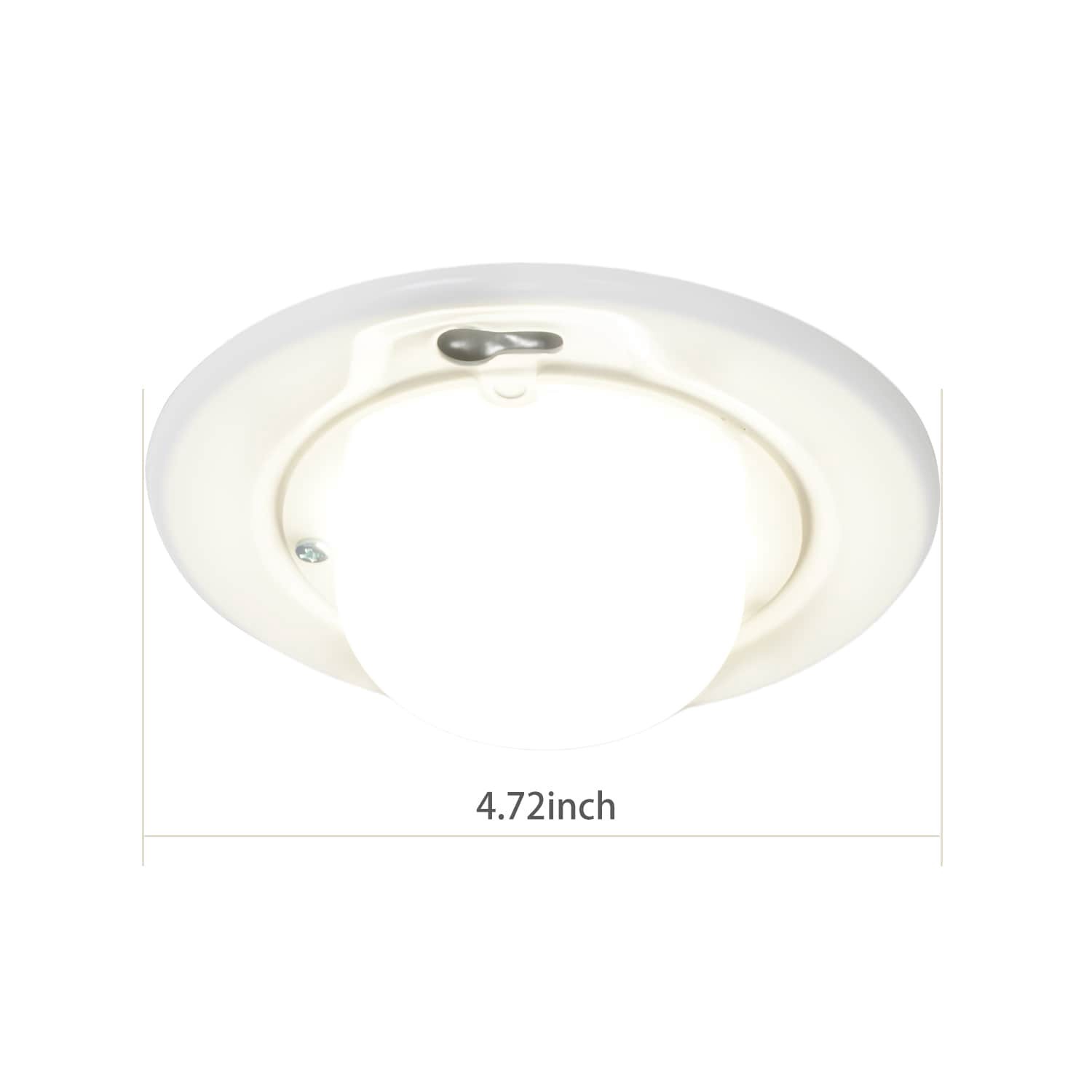 slide 3 of 6, Utilitech 4.72-in white lamp socket holder Steel Ceiling Light Mount, 1 ct