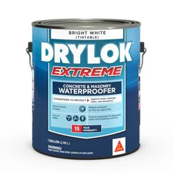 DRYLOK Extreme White Flat Solid Latex Mildew Resistant Interior Waterproofer ( 1-gallon )
