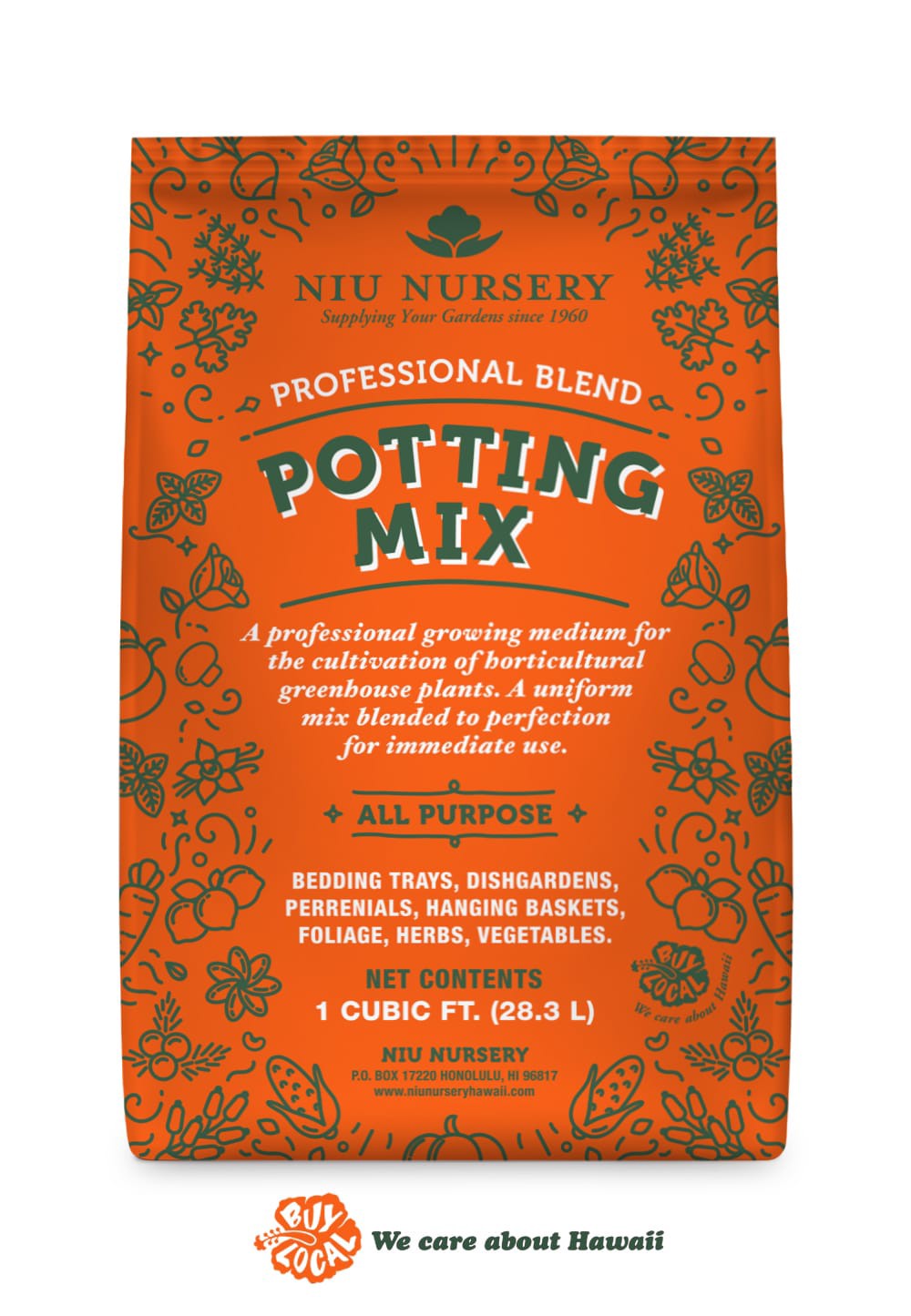 slide 1 of 1, NIU 1 Cubic feet All-purpose Potting soil mix, 1 ct