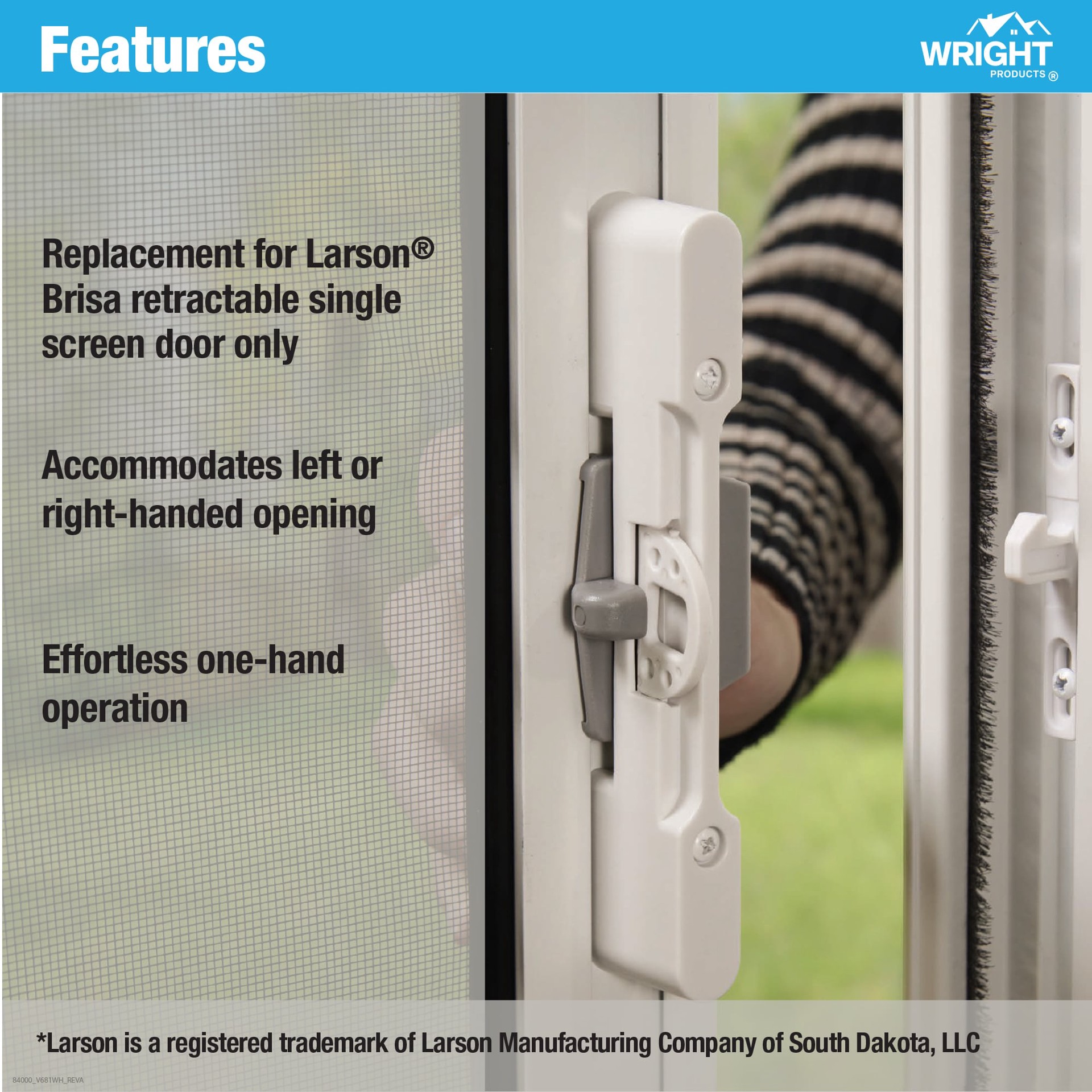 slide 6 of 6, WRIGHT PRODUCTS 3.5-in Plastic Handleset, 1 ct