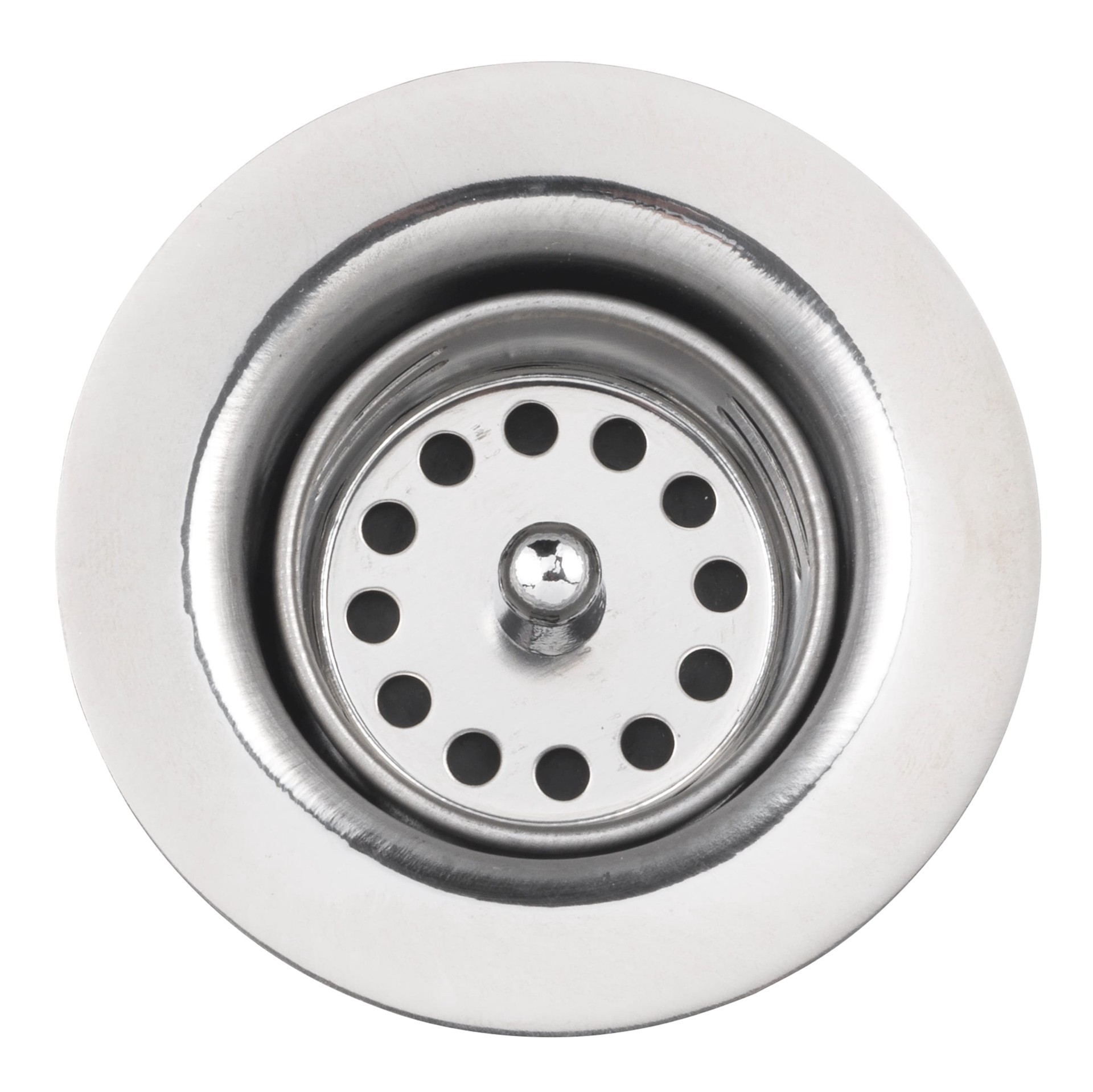 slide 2 of 6, allen + roth 2.8-in Stainless steel Rust Resistant Strainer with Lock Mount Included, 1 ct