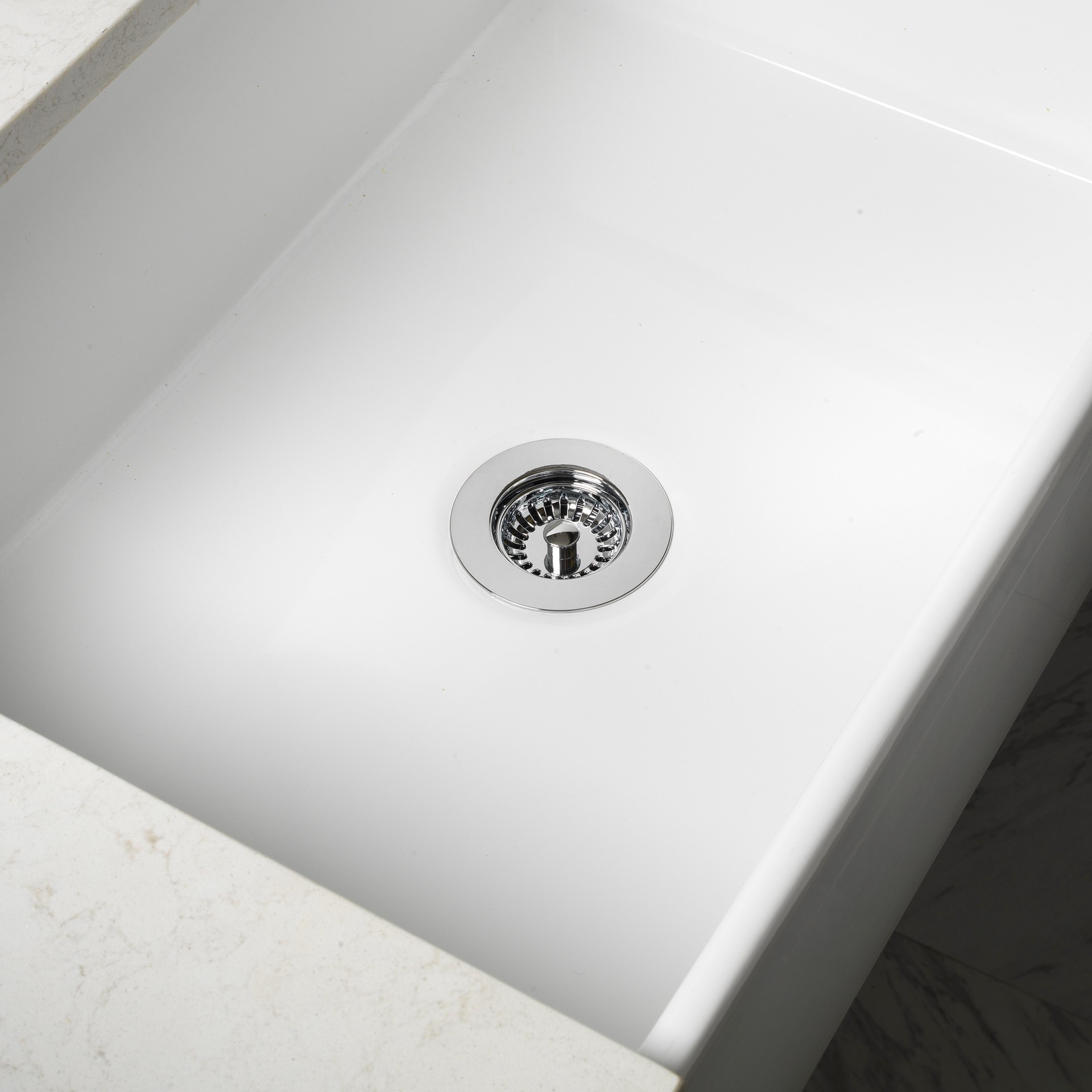 slide 3 of 5, allen + roth 4.5-in Plastic Rust Resistant Strainer, 1 ct