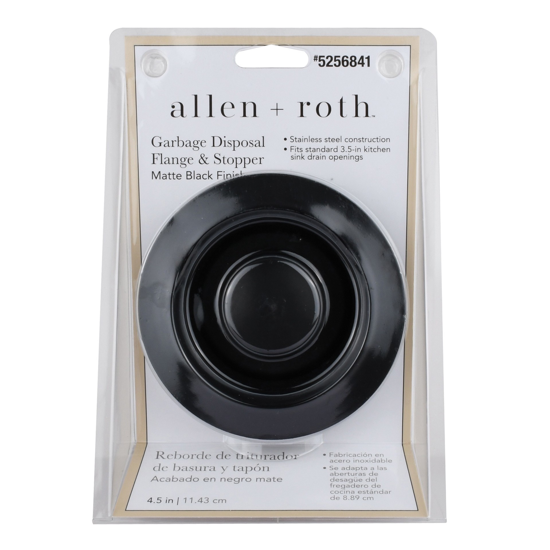 slide 6 of 6, allen + roth 4.5-in Stainless steel Rust Resistant Disposal drain guard, 1 ct