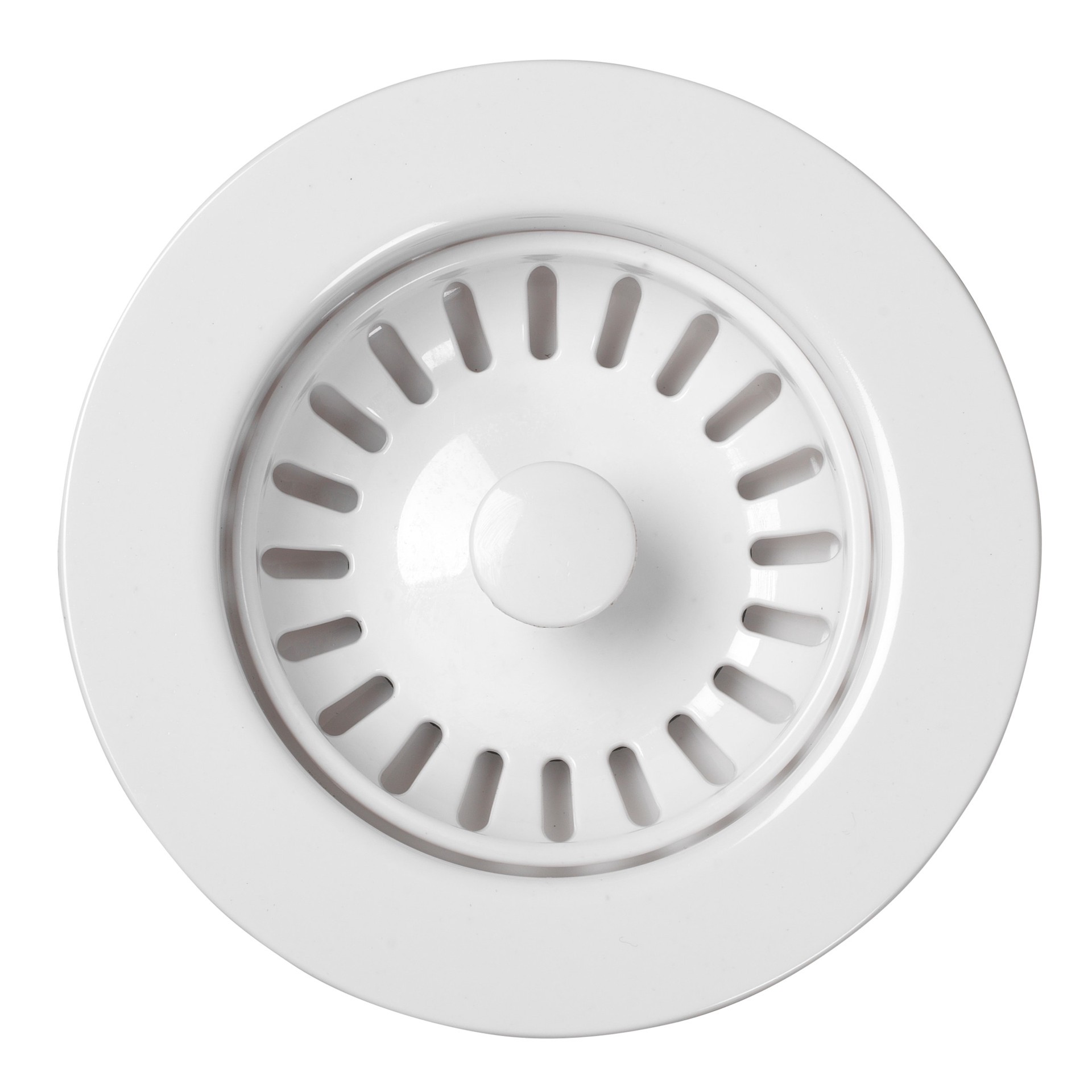 slide 2 of 6, allen + roth 4.5-in Plastic Rust Resistant Strainer with Lock Mount Included, 1 ct