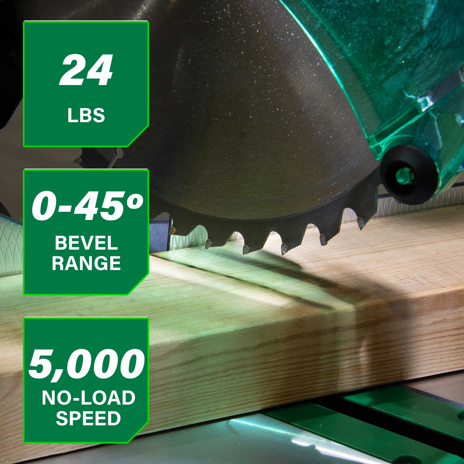 slide 2 of 6, Metabo HPT 10-in 15-Amp Single Bevel Compound Corded Miter Saw, 1 ct