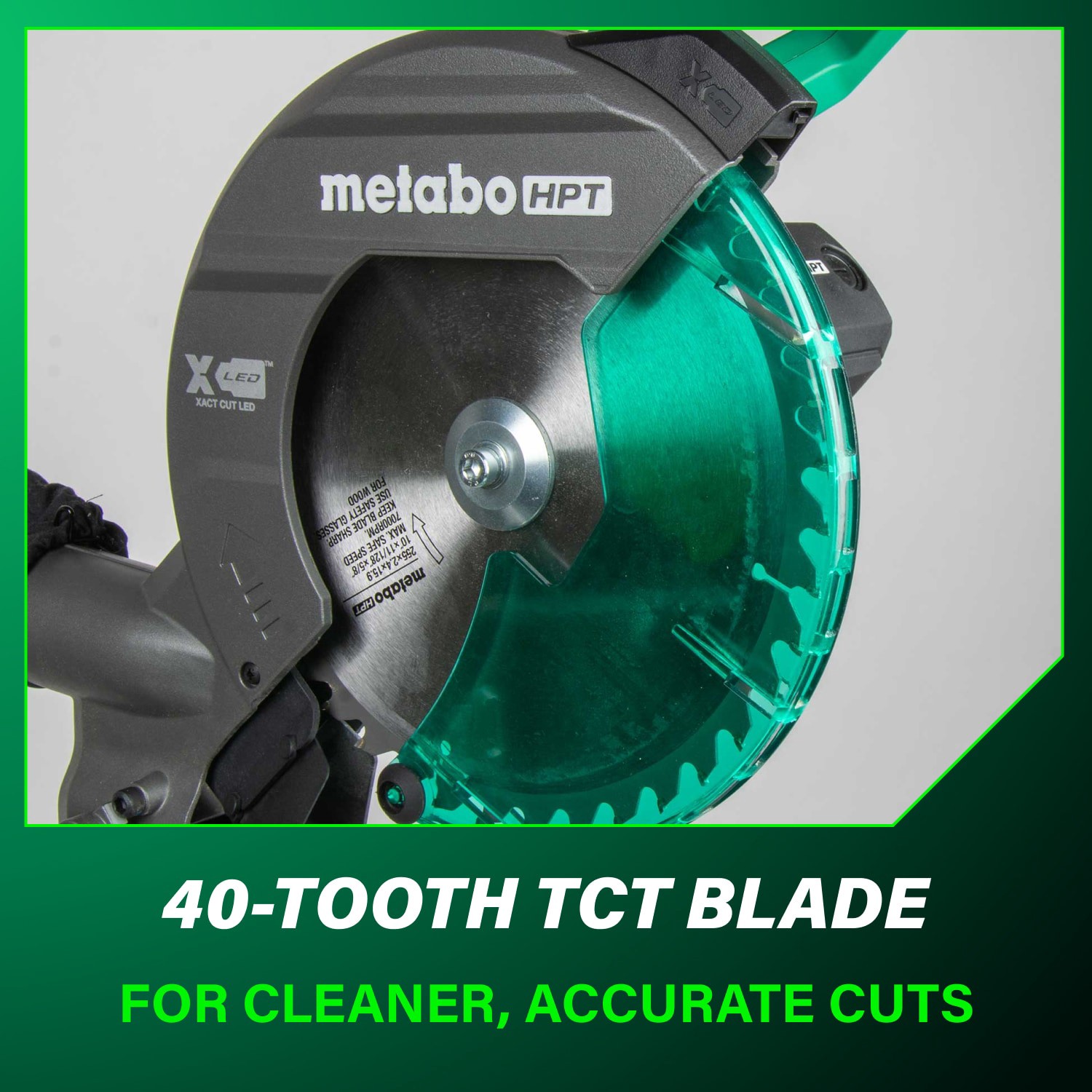slide 6 of 6, Metabo HPT 10-in 15-Amp Single Bevel Compound Corded Miter Saw, 1 ct