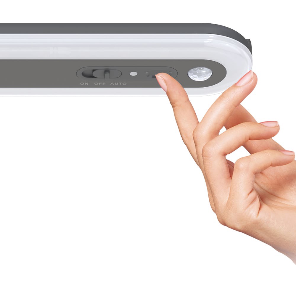 slide 2 of 6, Utilitech LED 12-in Rechargeable Battery LED Under Cabinet Light Bar Motion Sensing Light with Remote, 1 ct