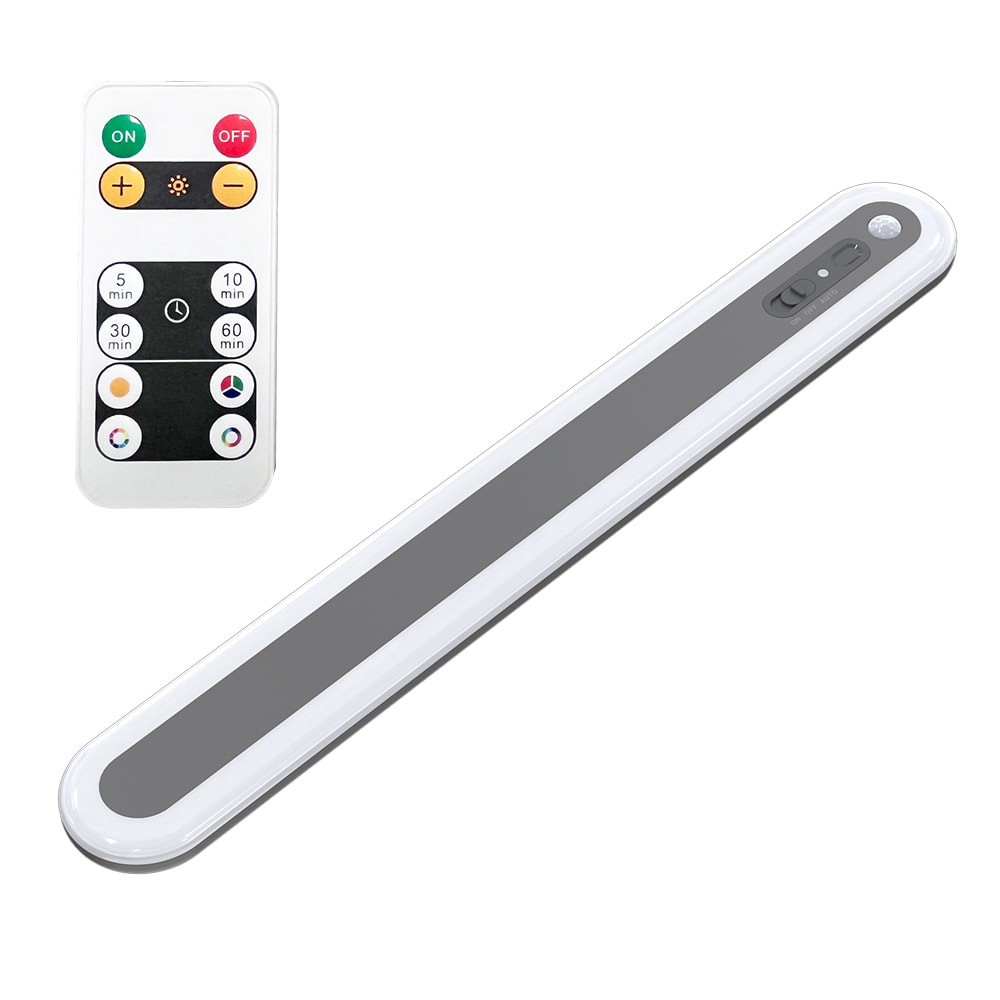 slide 3 of 6, Utilitech LED 12-in Rechargeable Battery LED Under Cabinet Light Bar Motion Sensing Light with Remote, 1 ct