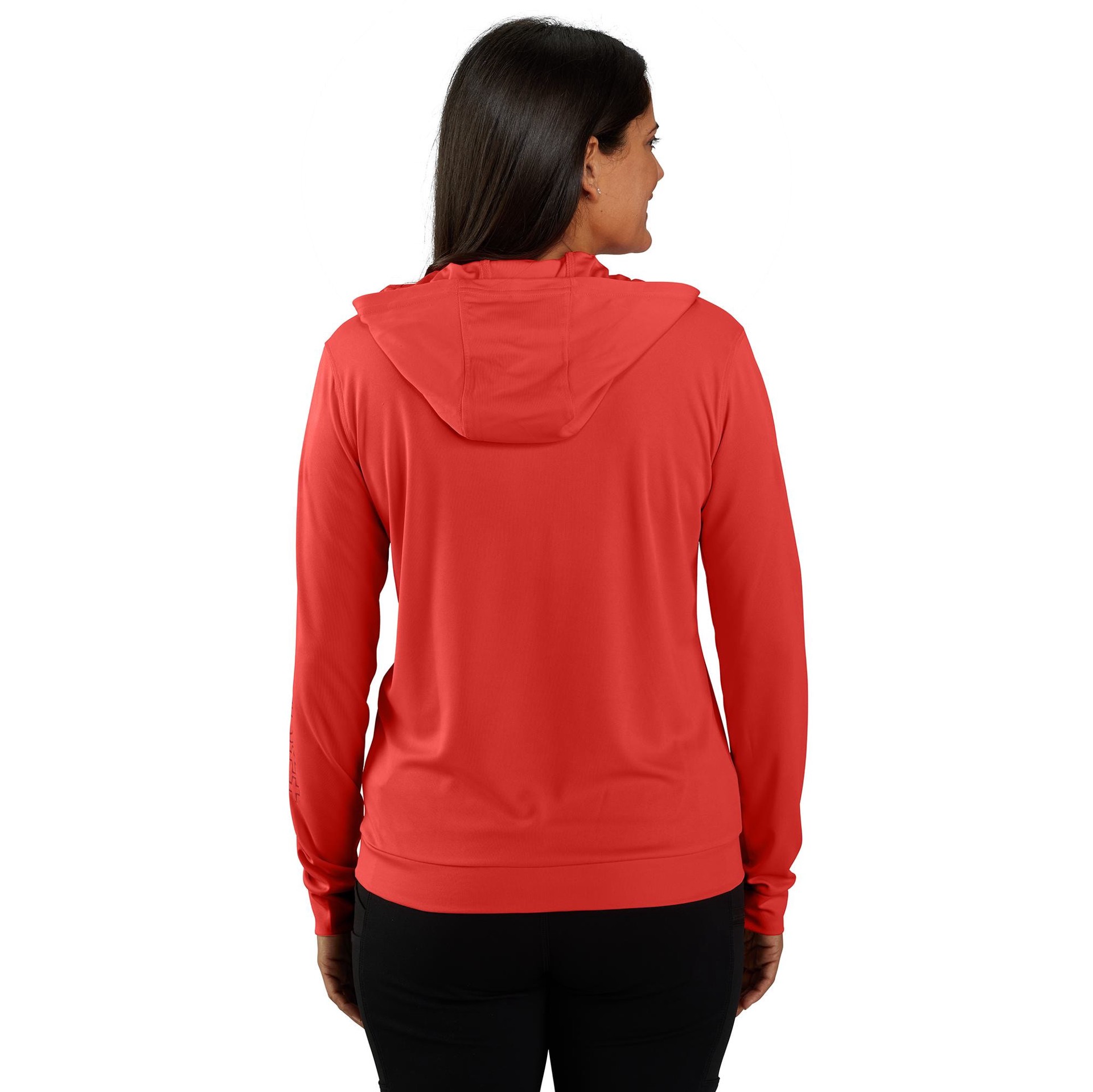 slide 3 of 6, Carhartt Force Women's Red Fleece Long sleeve Graphic T-shirt ( Large ), 1 ct