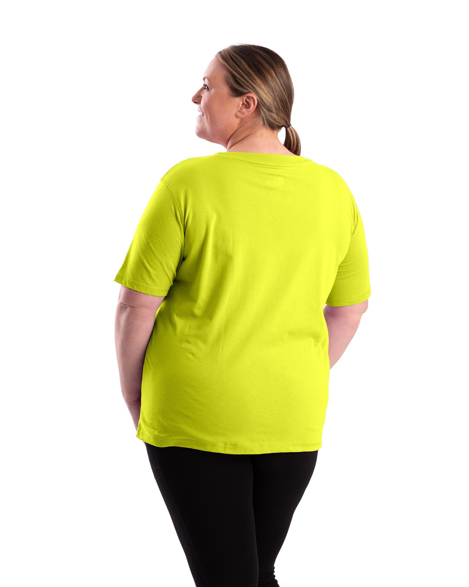 slide 3 of 4, BERNE APPAREL Women's Yellow Jersey Short sleeve Solid T-shirt ( Medium ), 1 ct