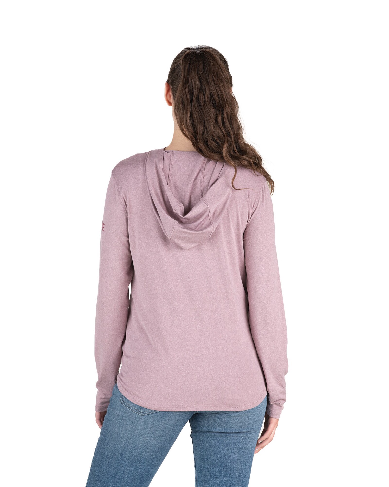 slide 2 of 4, BERNE APPAREL Women's Purple Jersey Long sleeve Solid Hoodie ( Large ), 1 ct