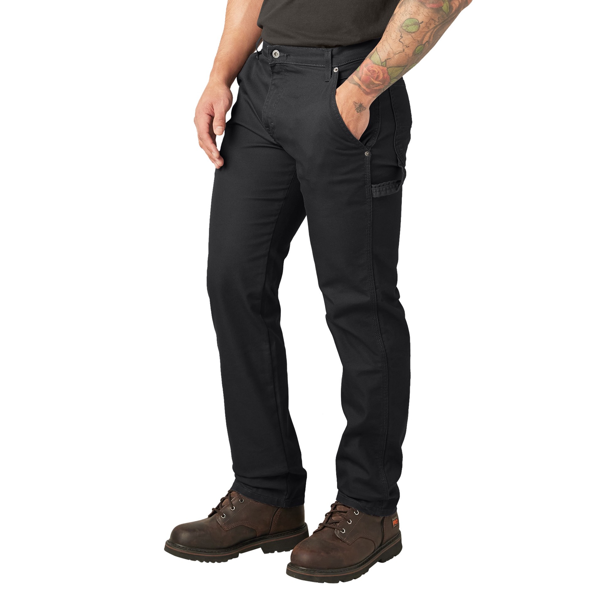 slide 3 of 4, Dickies Men's Regular Fit Stonewashed Black Twill Work pants ( 36 x 32 ), 1 ct